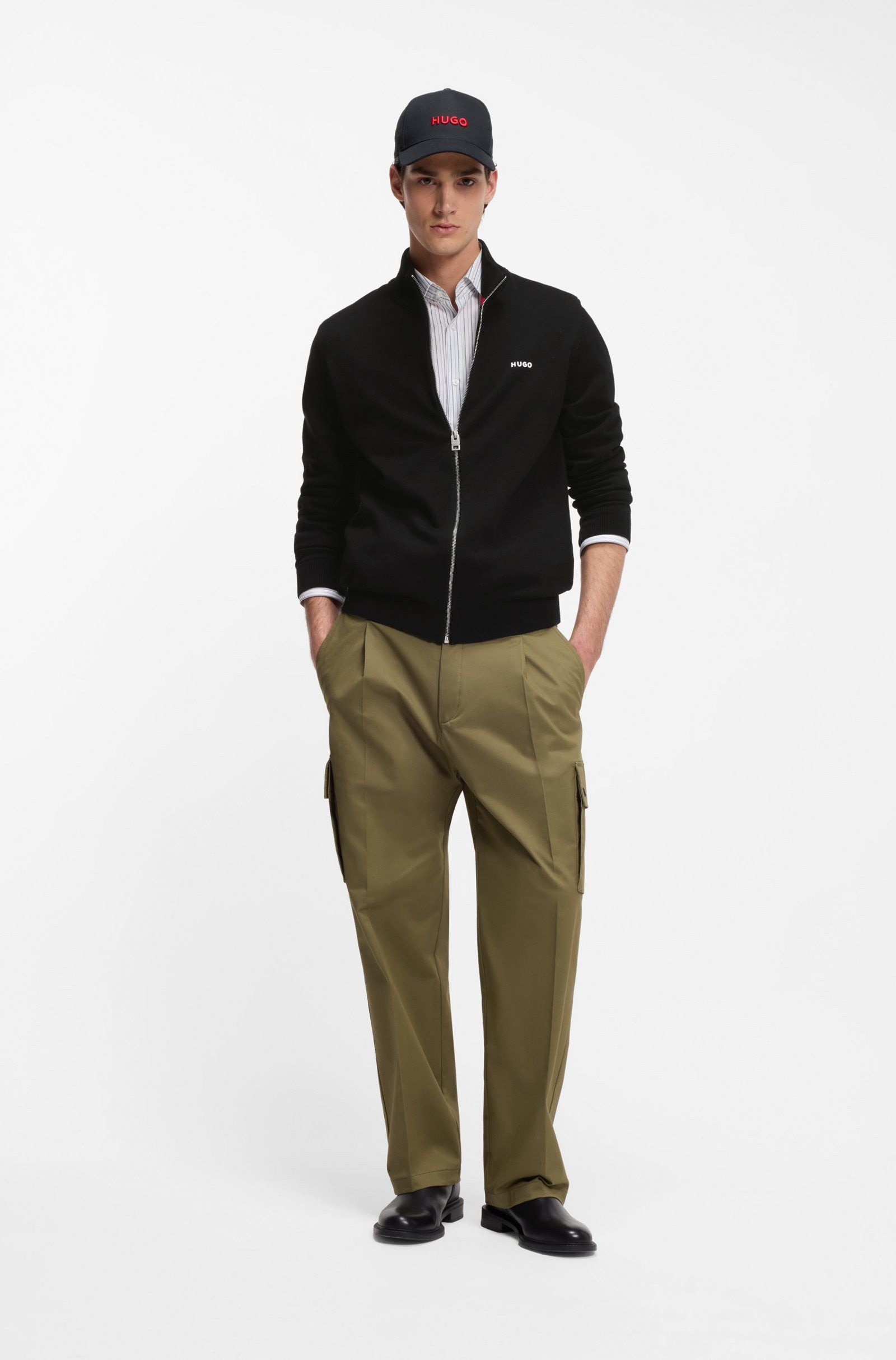 HUGO Strickjacke San Jacomo (1-tlg) günstig online kaufen