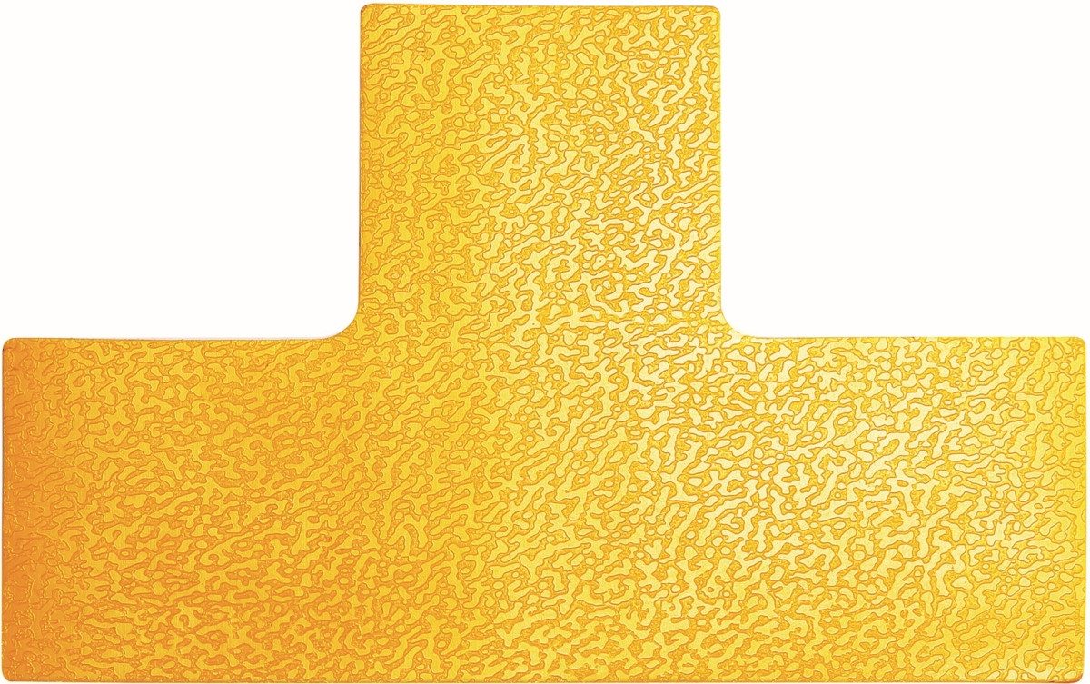 DURABLE Kettenschloss Stellplatzmarkierung 'T' 10x15cm signalgelb VE=10 Stück