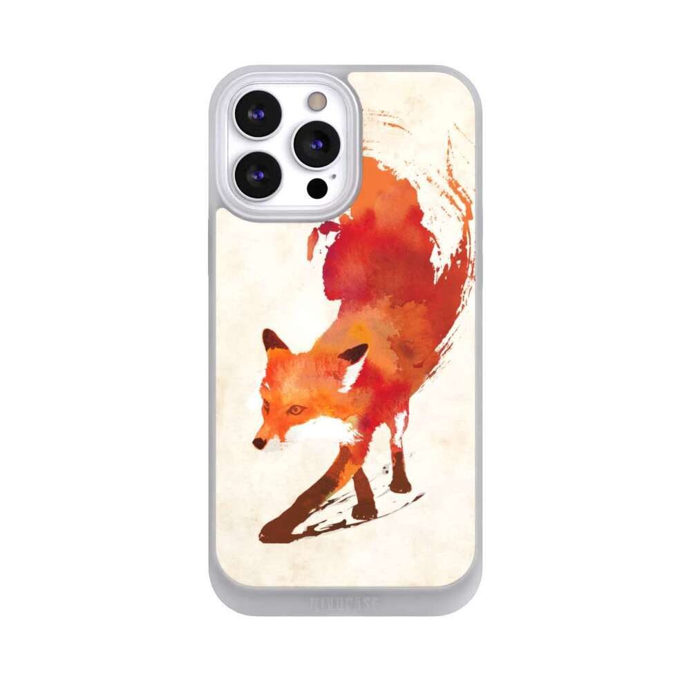 NIVOCASE Handyhülle Fuchs Graphic Herbst Vulpes Vulpes, Apple iPhone 13 Pro Max Handyhülle Hülle NIVOpure Case Frozen