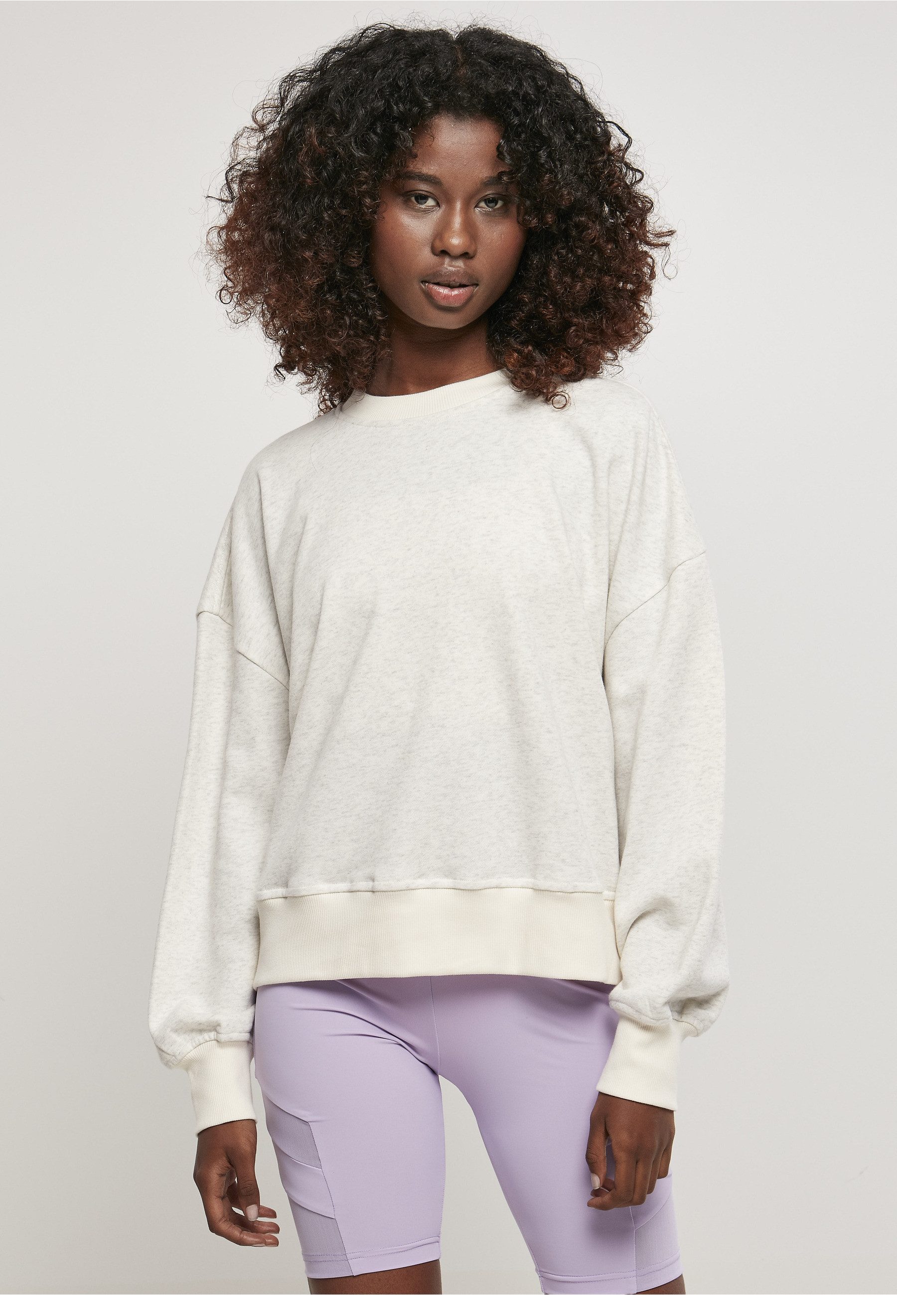 URBAN CLASSICS Sweater Urban Classics Damen Ladies Oversized Rainbow Crewneck
