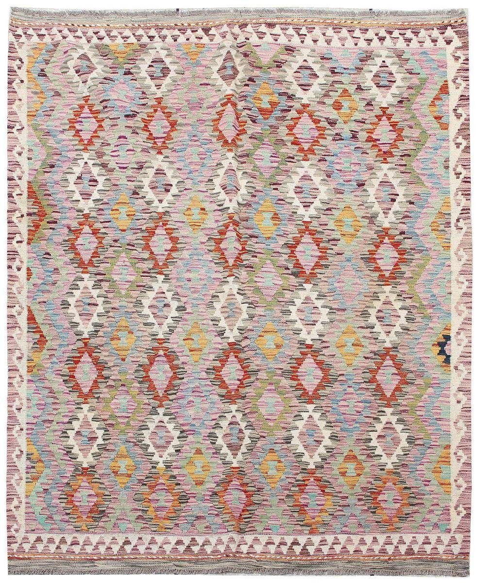 Orientteppich Kelim Afghan 163x199 Handgewebter 3 Trading, mm rechteckig, Orientteppich, Höhe: Nain