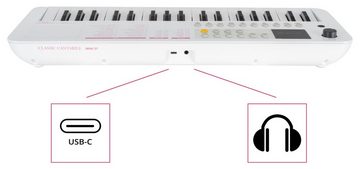Classic Cantabile Home Keyboard MINI-37 Keyboard, Portable Keyboard - 100 Sounds und Rhythmen - USB-MIDI
