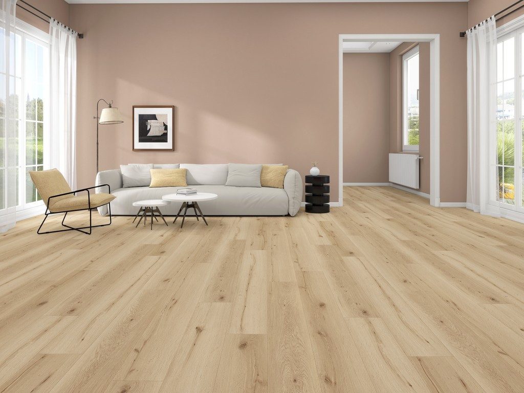 BASICfloor Vinylboden Vinylboden Klebevinyl Objekt Eiche Terra Landhausdiele