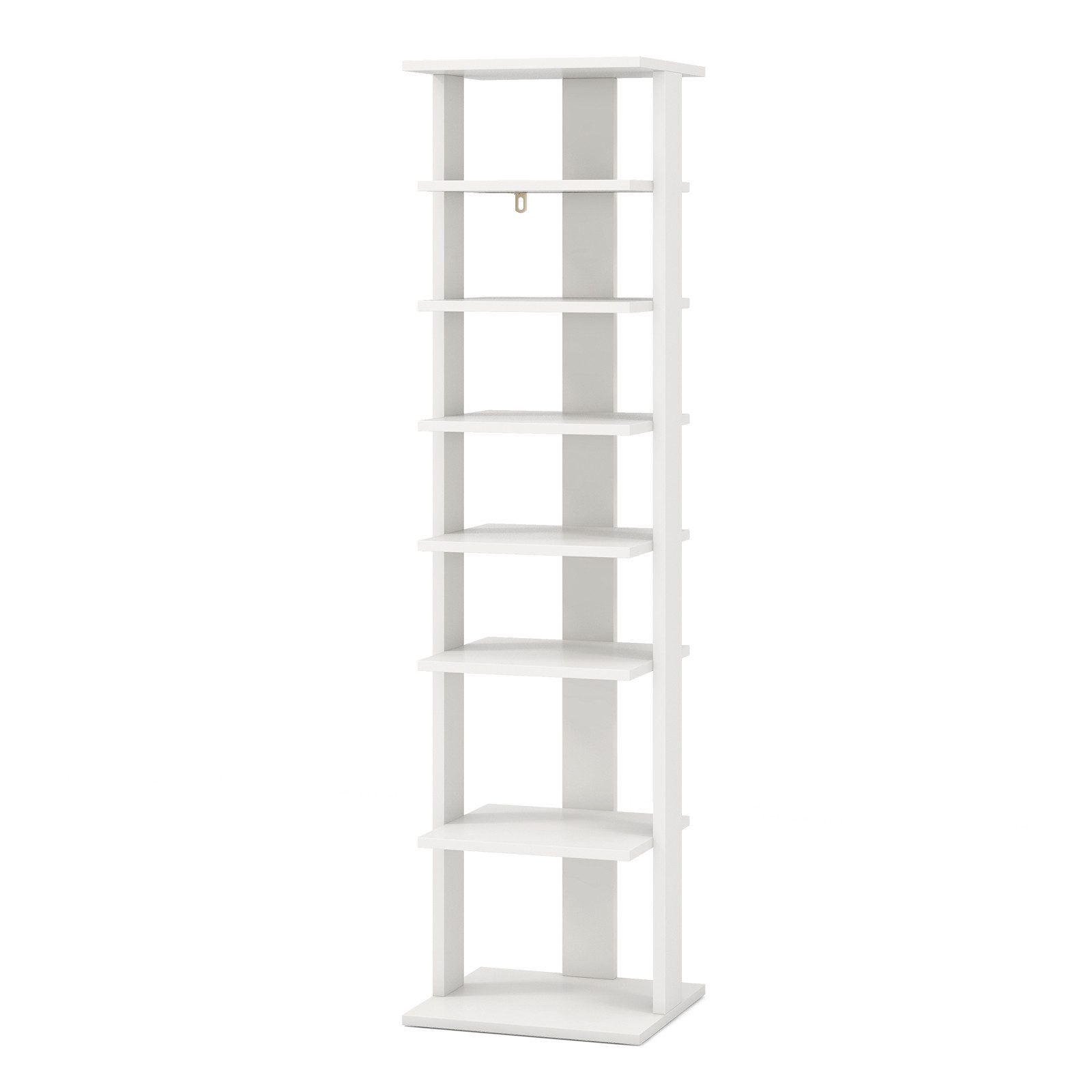 COSTWAY Schuhregal, schmal, höhenverstellbar, 8-stöckig, Holz, günstig online kaufen