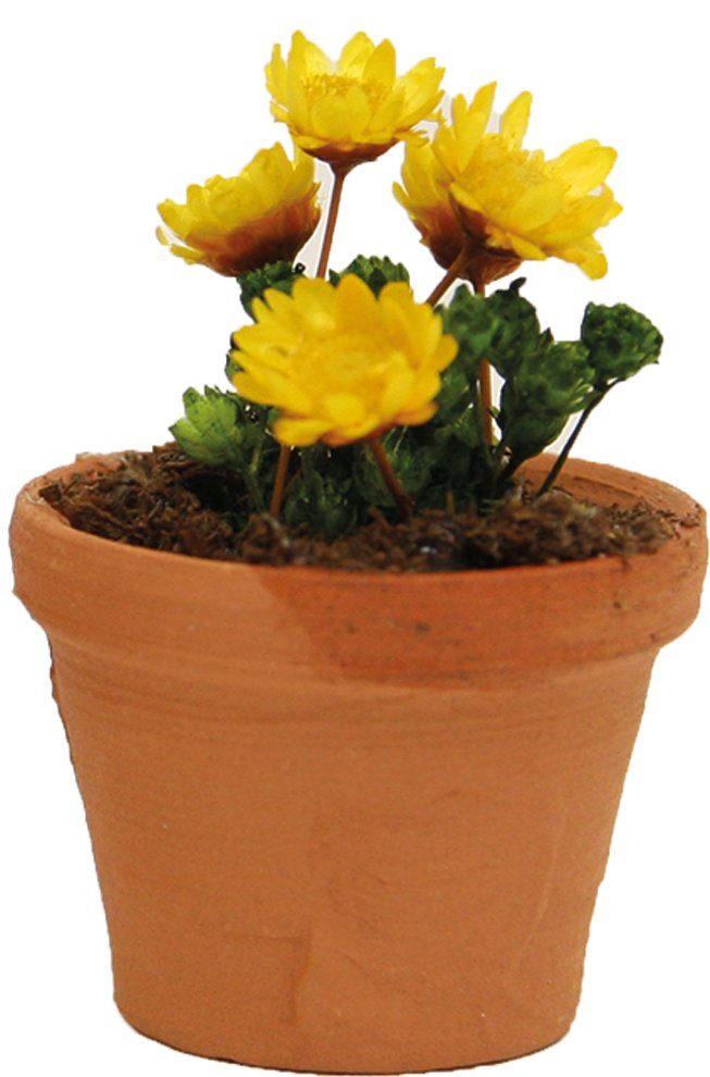 FADEDA Krippen-Zubehör Blumen, Blumentopf, 3 in gelbe St) (1 cm: FADEDA Höhe