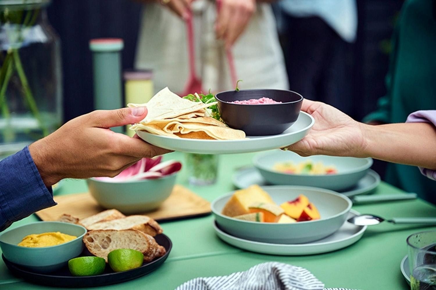 Mepal Müslischale SILUETA, Ø 15 cm, Grün, BPA-frei, Gefriergeeignet, Polypropylen, (1-tlg), Spülmaschinengeeignet, 750 ml