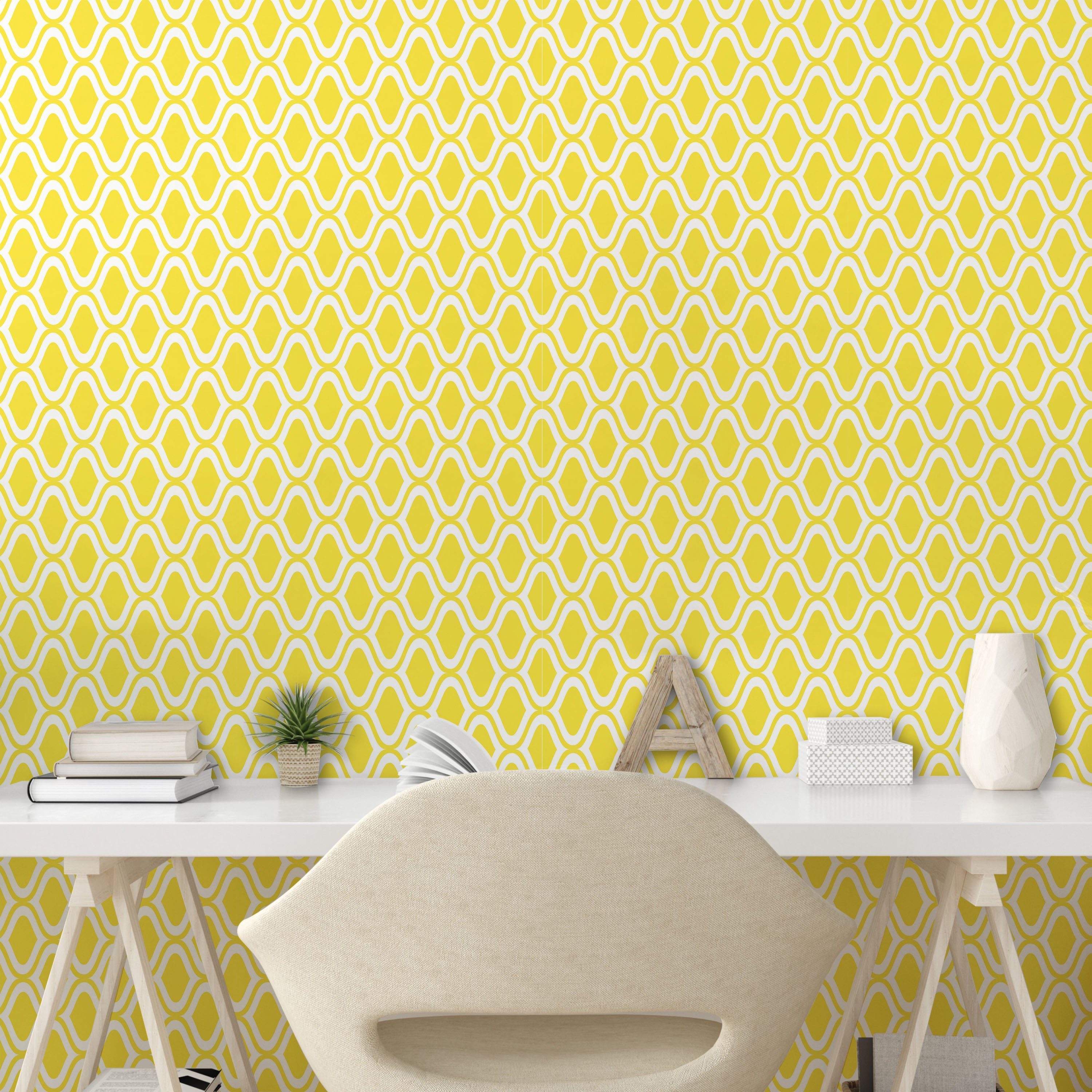 selbstklebendes Zitronen Motive Zitrone Abstrakte Vinyltapete Wohnzimmer Abakuhaus Küchenakzent, Kunst