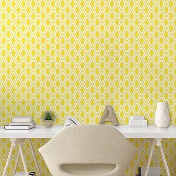 Abakuhaus Vinyltapete selbstklebendes Wohnzimmer Küchenakzent, Zitronen Abstrakte Zitrone Motive Kunst