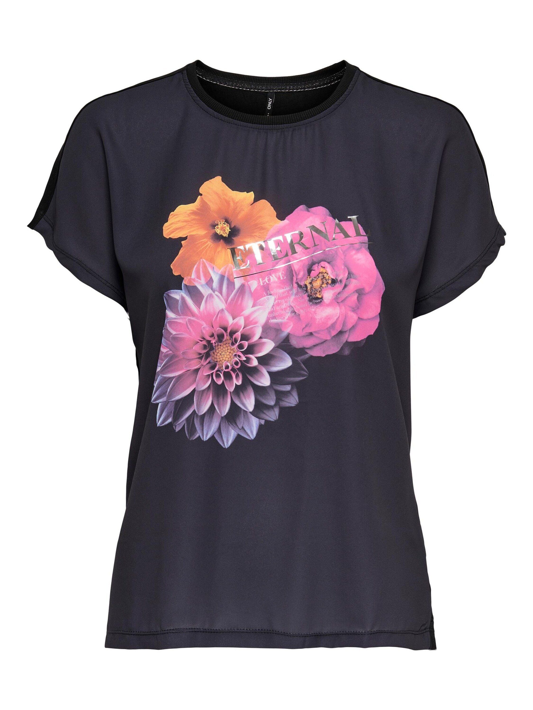 ONLY T-Shirt Flora (1-tlg) Plain/ohne Details