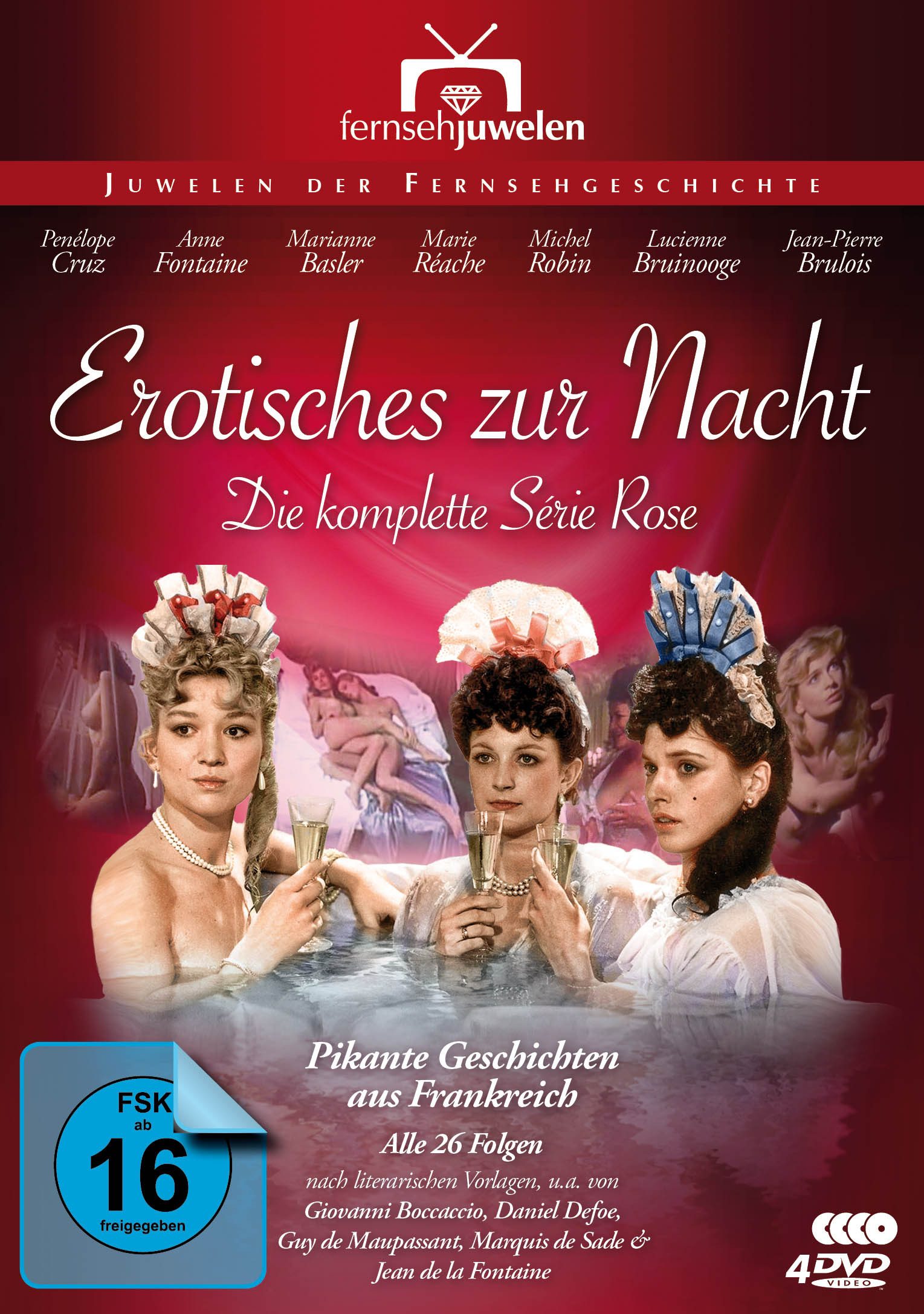 Fernsehjuwelen DVD Erotisches zur Nacht - Die komplette Série Rose (4 DVDs), (1-St)