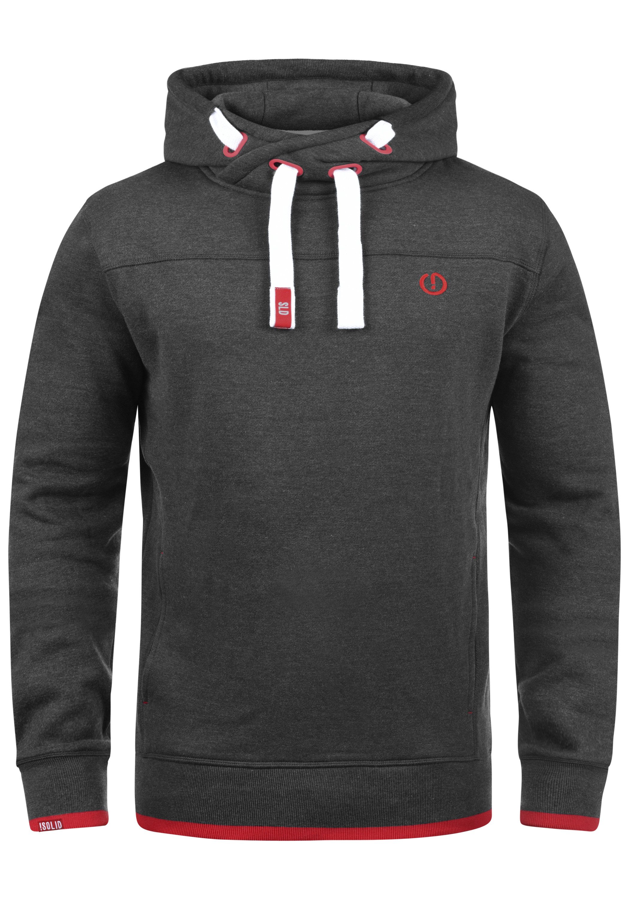 !Solid Hoodie SDBenjamin Hood Kapuzensweatshirt mit Cross-Over Kragen