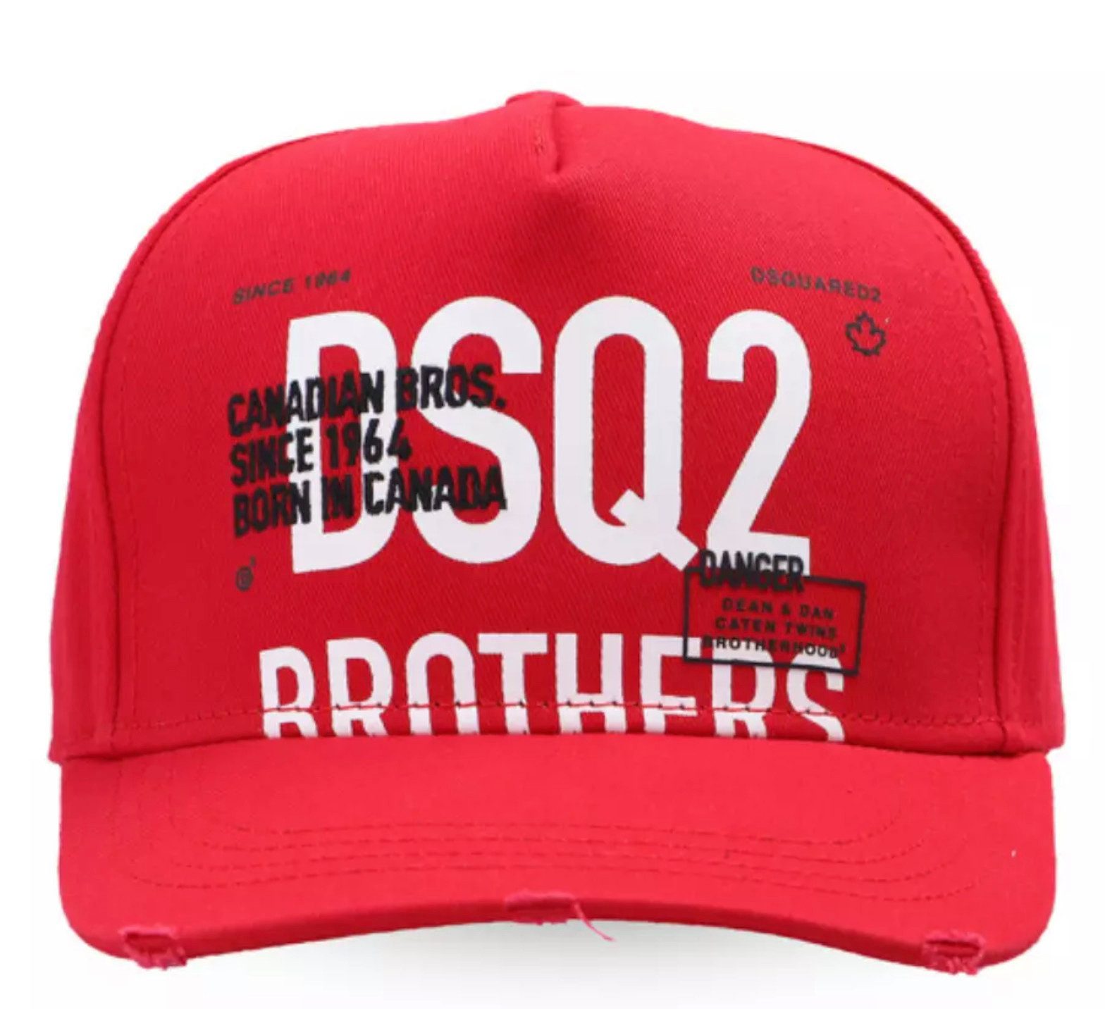 Dsquared2 Baseball Cap Danger Brothers Icon Logo Cap Kappe Verstellbarer Riemen mit Schnallenverschluss