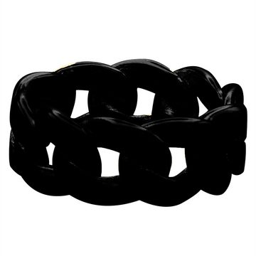 Heideman Fingerring Luna schwarz farben (Ring, 1-tlg., inkl. Geschenkverpackung), moderner Ring für Frauen