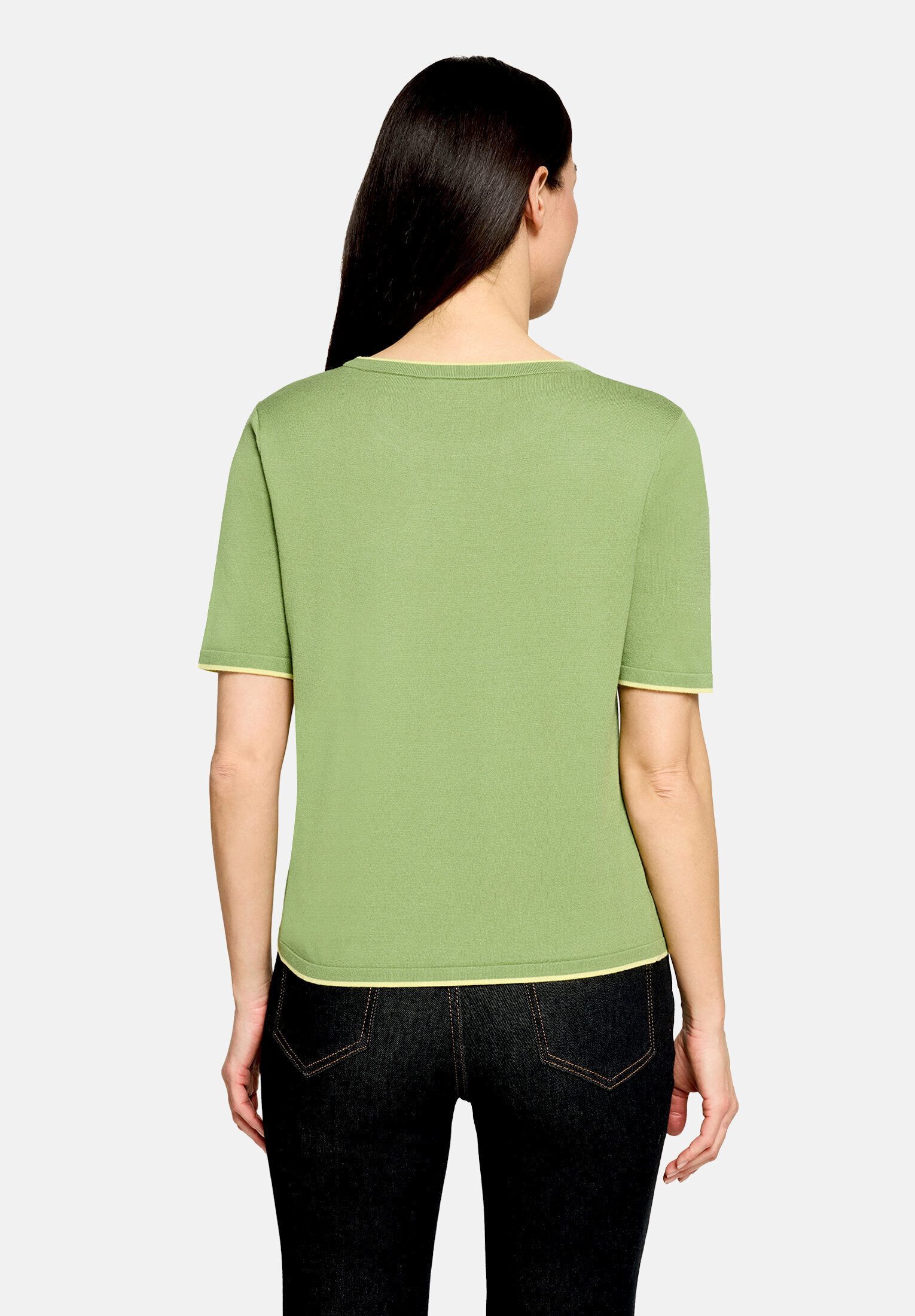 Cartoon Kurzarmshirt Damen mit Rundhalsausschnitt (1-tlg)