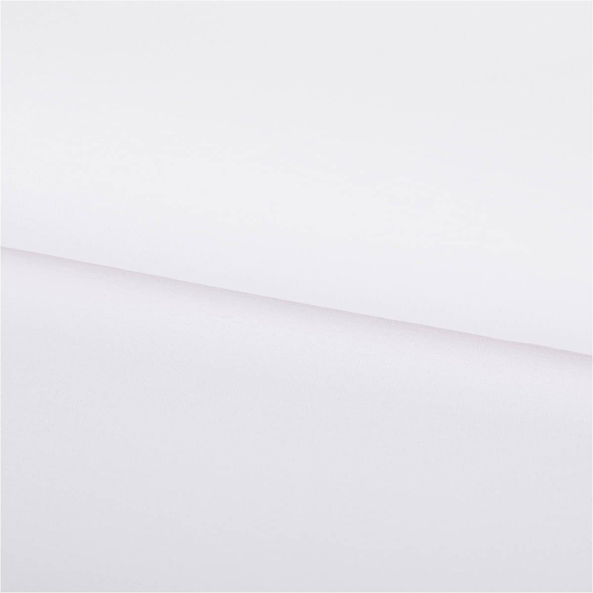 SCHÖNER LEBEN. Stoff Viskose Romanit Jersey Punta Royal einfarbig weiß 1,5m Breite, atmungsaktiv