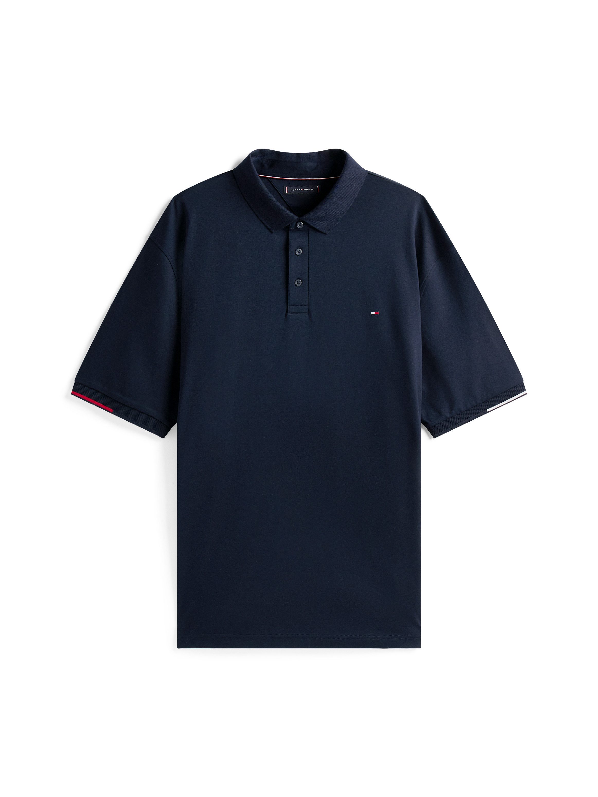 Tommy Hilfiger Big & Tall Poloshirt BT-INTERLOCK FLAGCUFF SLIM FIT-B Große Größen