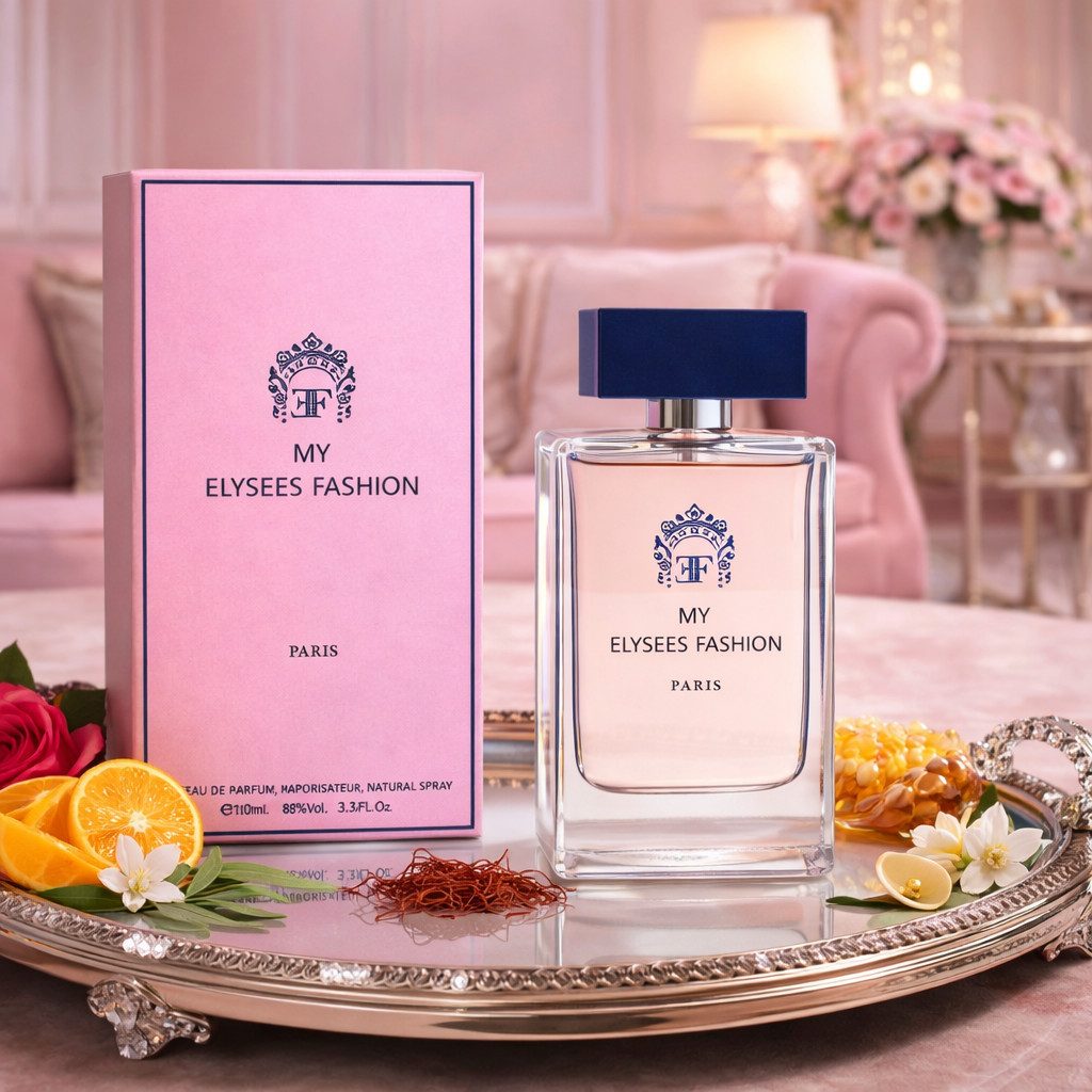 Elysees Fashion Paris Eau de Parfum My Elysee Fashion Damenduft Fruchtig Blumig Orientalisch 100 ml, Hergestellt in Paris, Langanhaltend, Verführerisch
