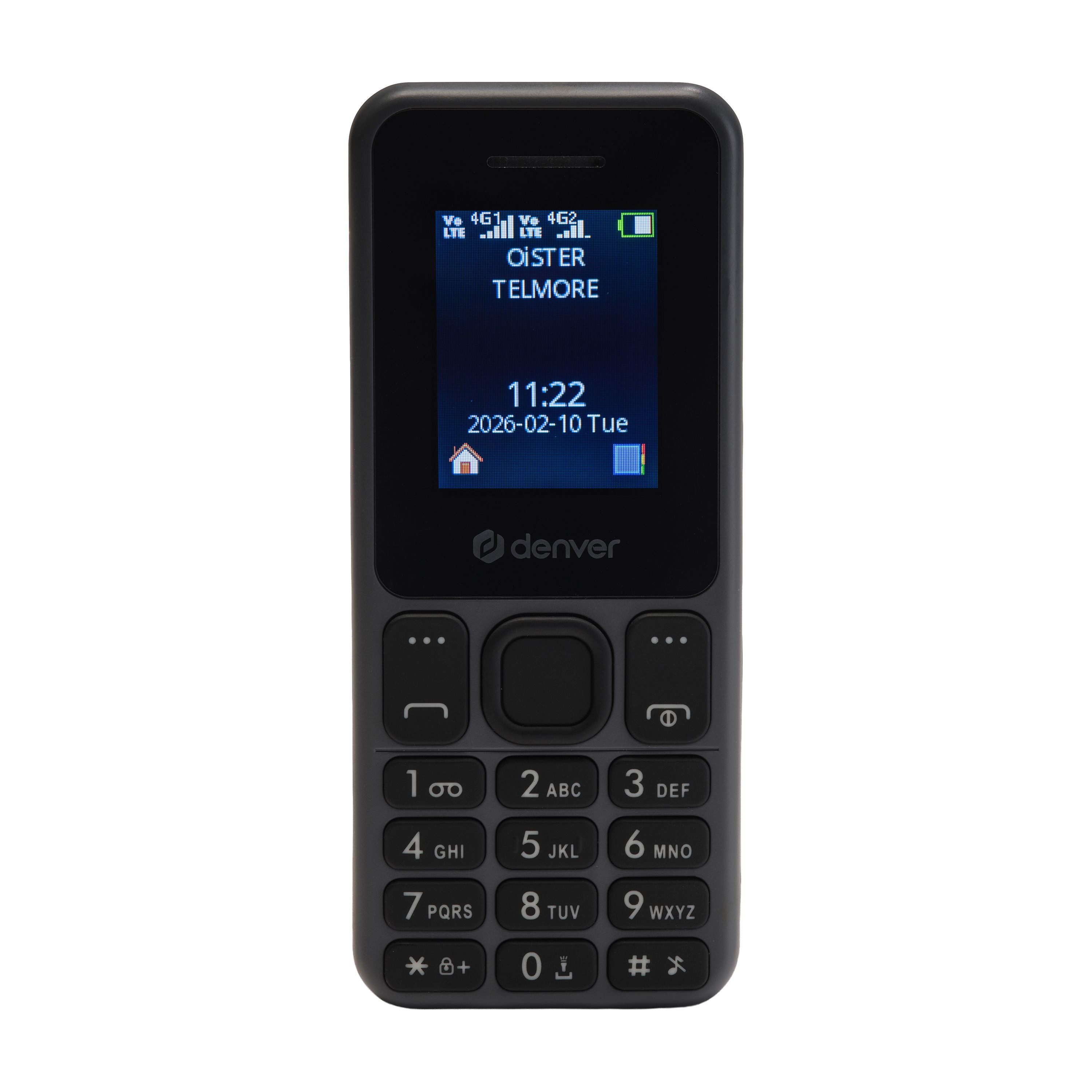 Denver Seniorenhandy (1 Zoll, Dual-SIM, Bluetooth, FM-Radio, Taschenlampe, 4G/3G/2G)