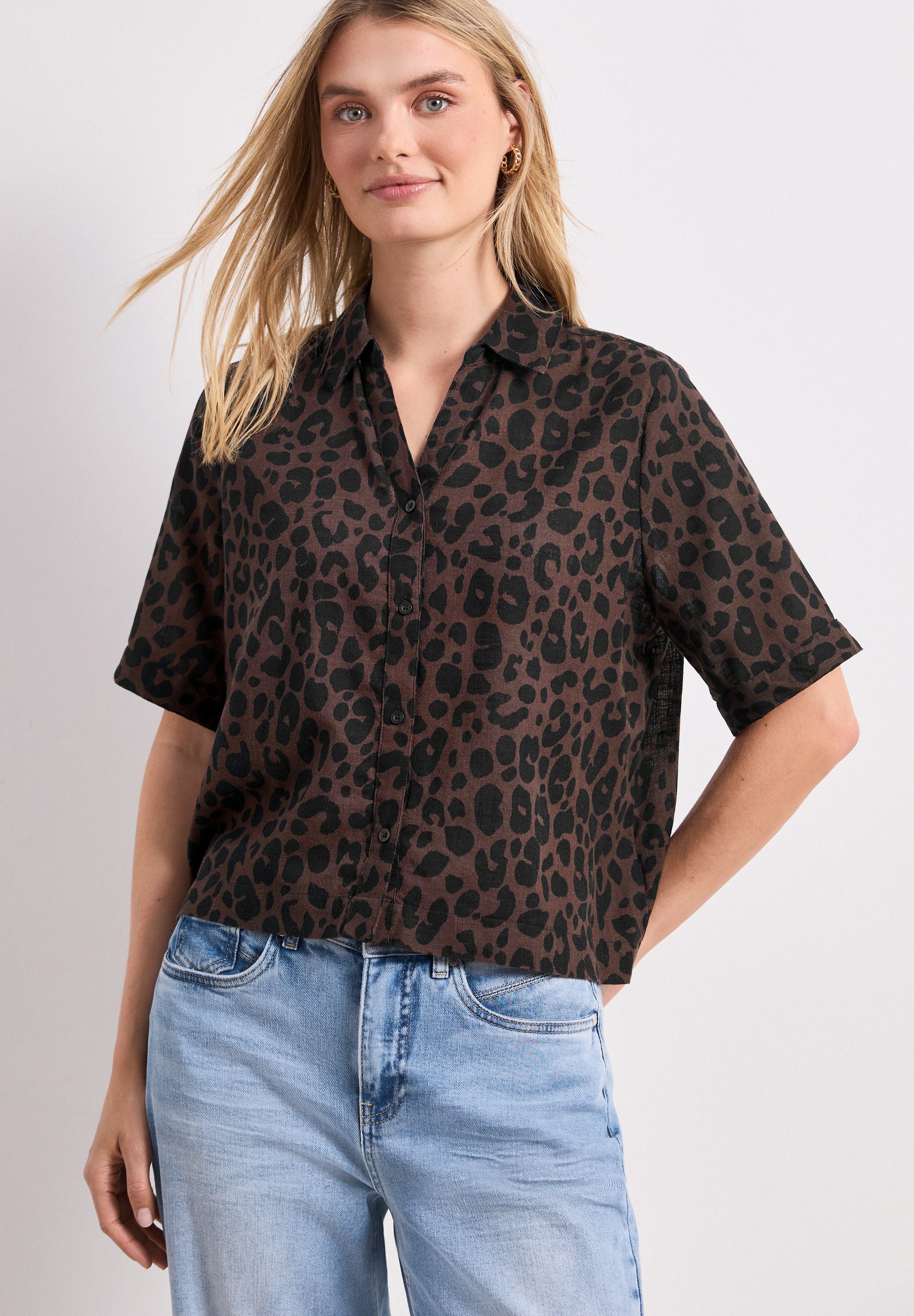 STREET ONE Hemdbluse mit durchgehender Knopfleiste vorn