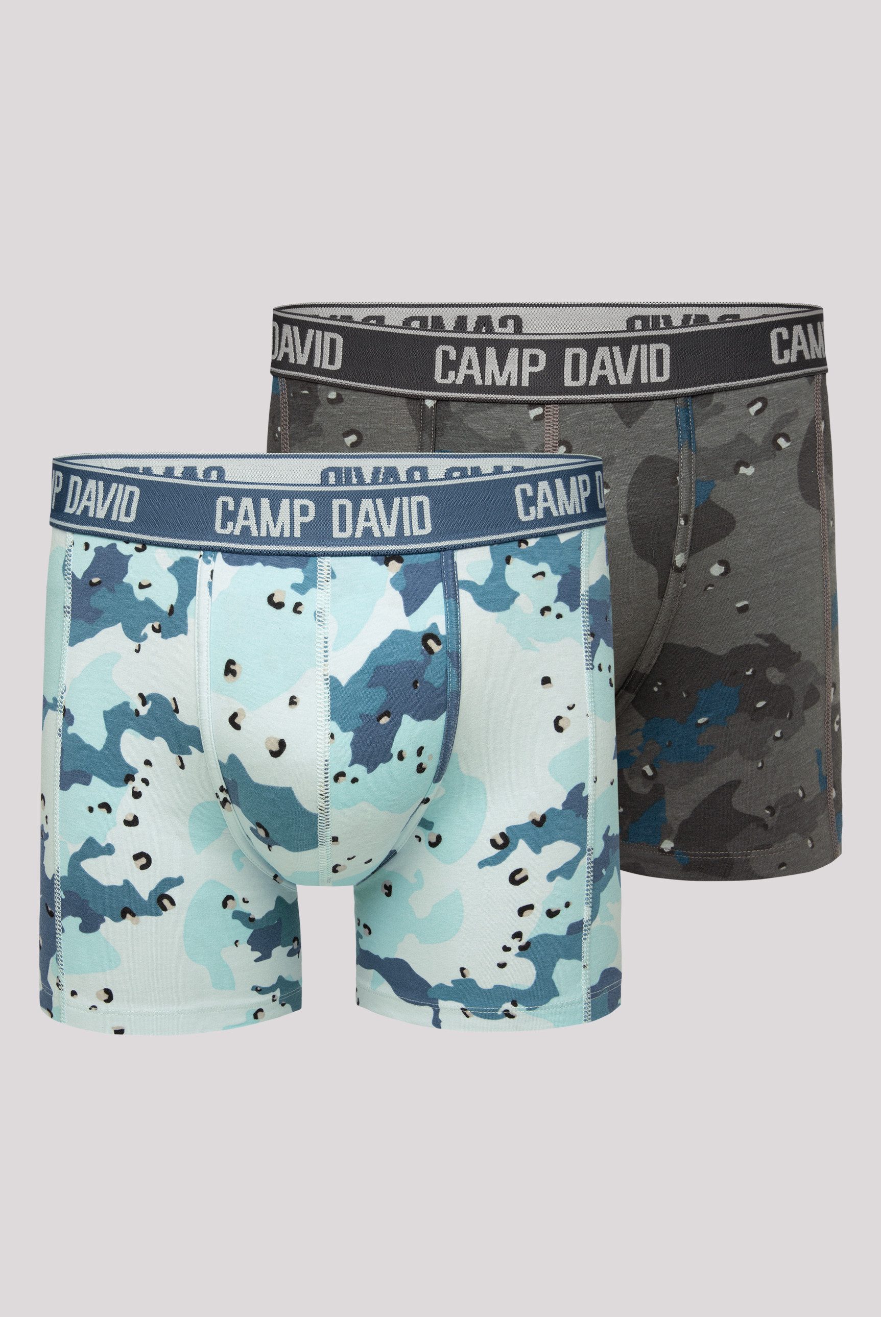 CAMP DAVID Boxershorts Set: (2-St) mit All Over Print günstig online kaufen