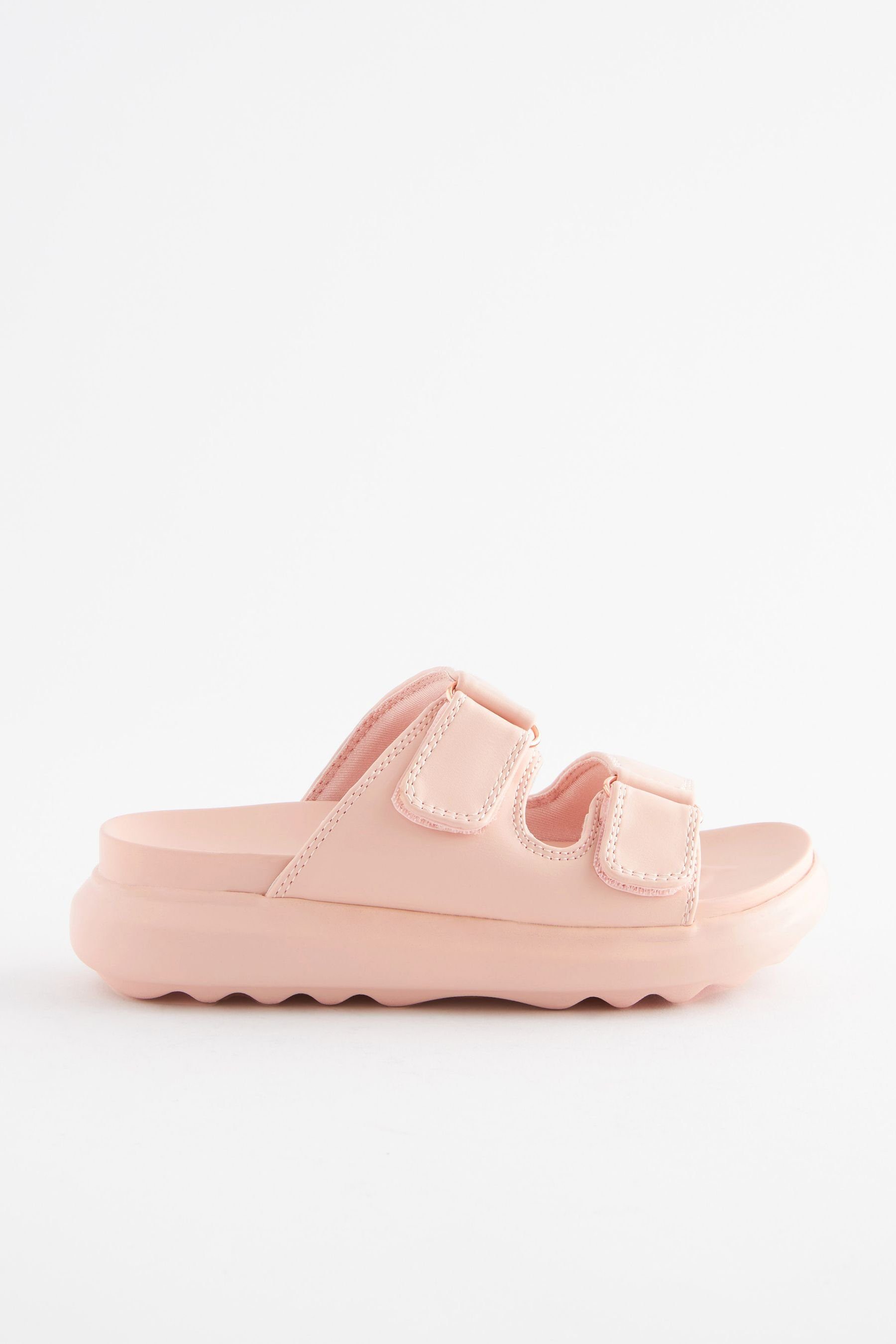 Next Chunky-Sandalen mit zwei Riemen Sandale (1-tlg) Nougat Pink | Riemchensandalen