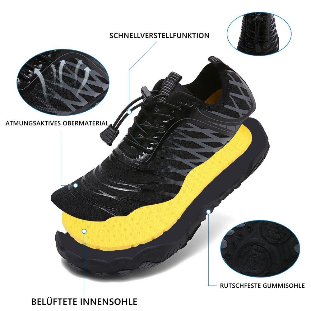 HUSK'SWARE Watschuh (Wasserschuhe Herren Damen, für Strand, Schwimmen, Surfen, Outdoor) Atmungsaktive Aquaschuhe Rutschfester Sohle, Schnell Trocknend