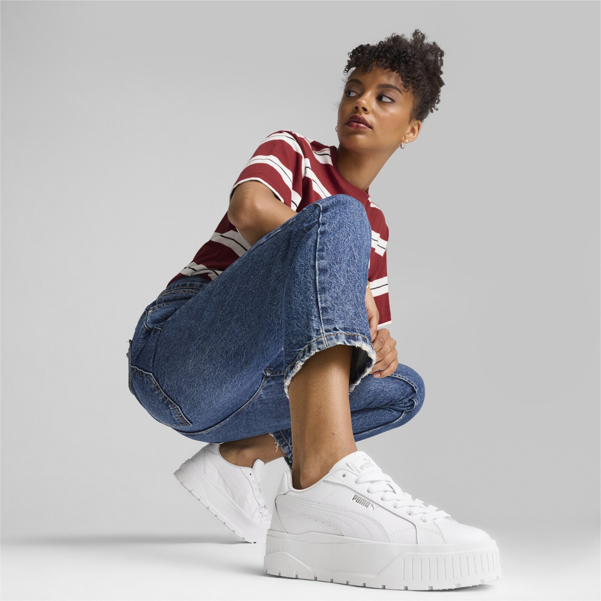PUMA Karmen II Leather Sneakers Damen Sneaker – Bild 3 von 5