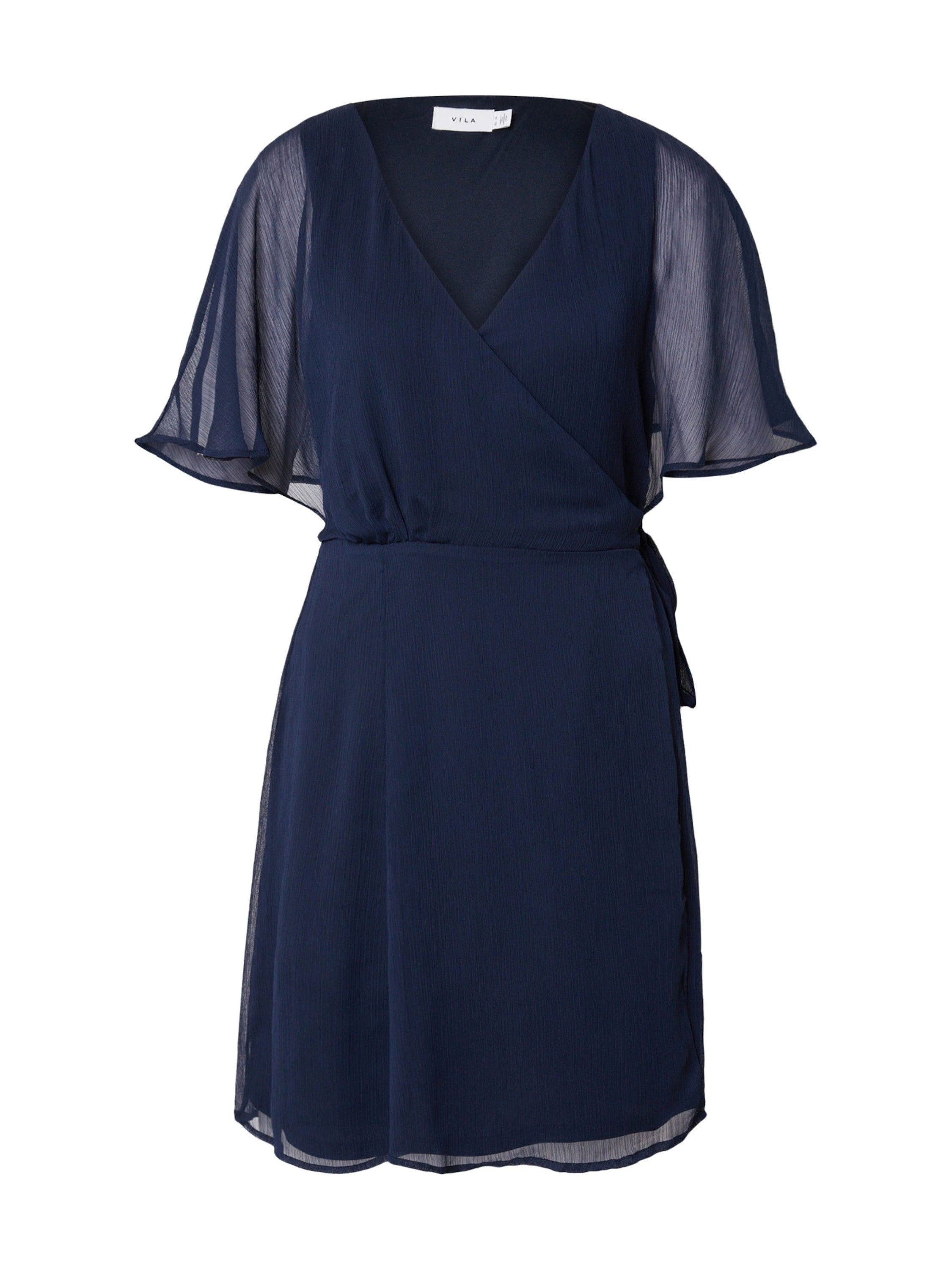 Vila Midikleid VIRILLA (1-tlg) Wickel-Design