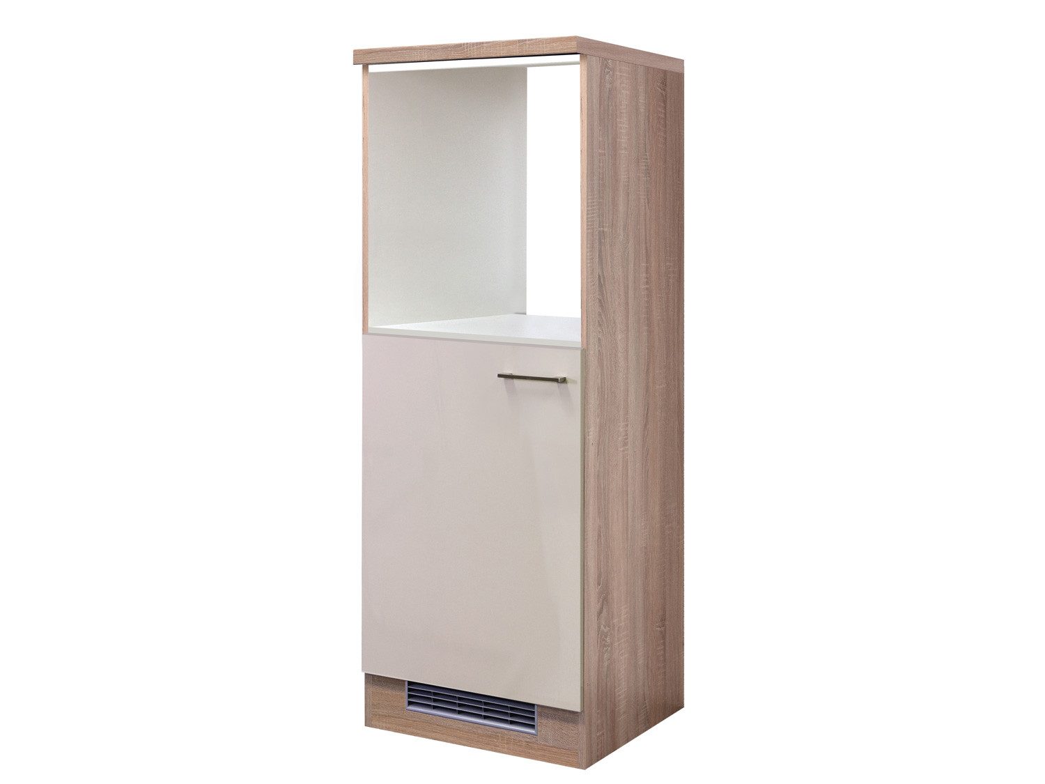 Flex-Well Backofen/Kühlumbauschrank Demi Geräteumbauschrank Küche - 60 cm breit - Kaschmir Glanz Sonoma Ei