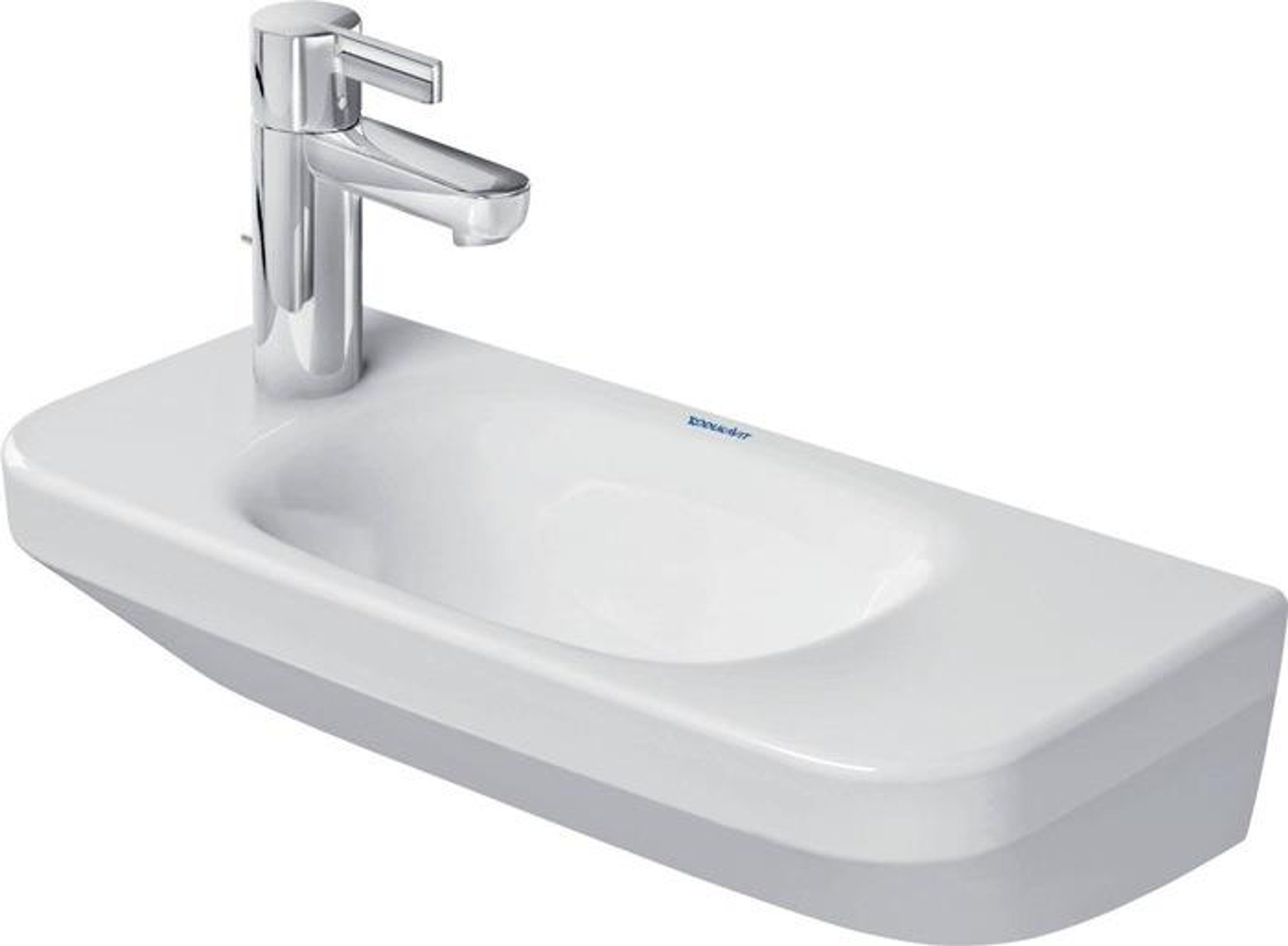 Duravit Happy D.2 Einbauwaschbecken, 48 Cm, Weiß, Ohne Loch – Unterbauwaschbecken Mit Überlauf, Design Von Norman Foster
