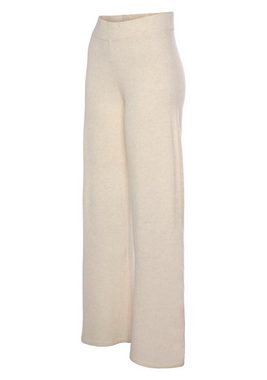 LASCANA Strickhose -Loungehose mit Rippbündchen, Loungewear