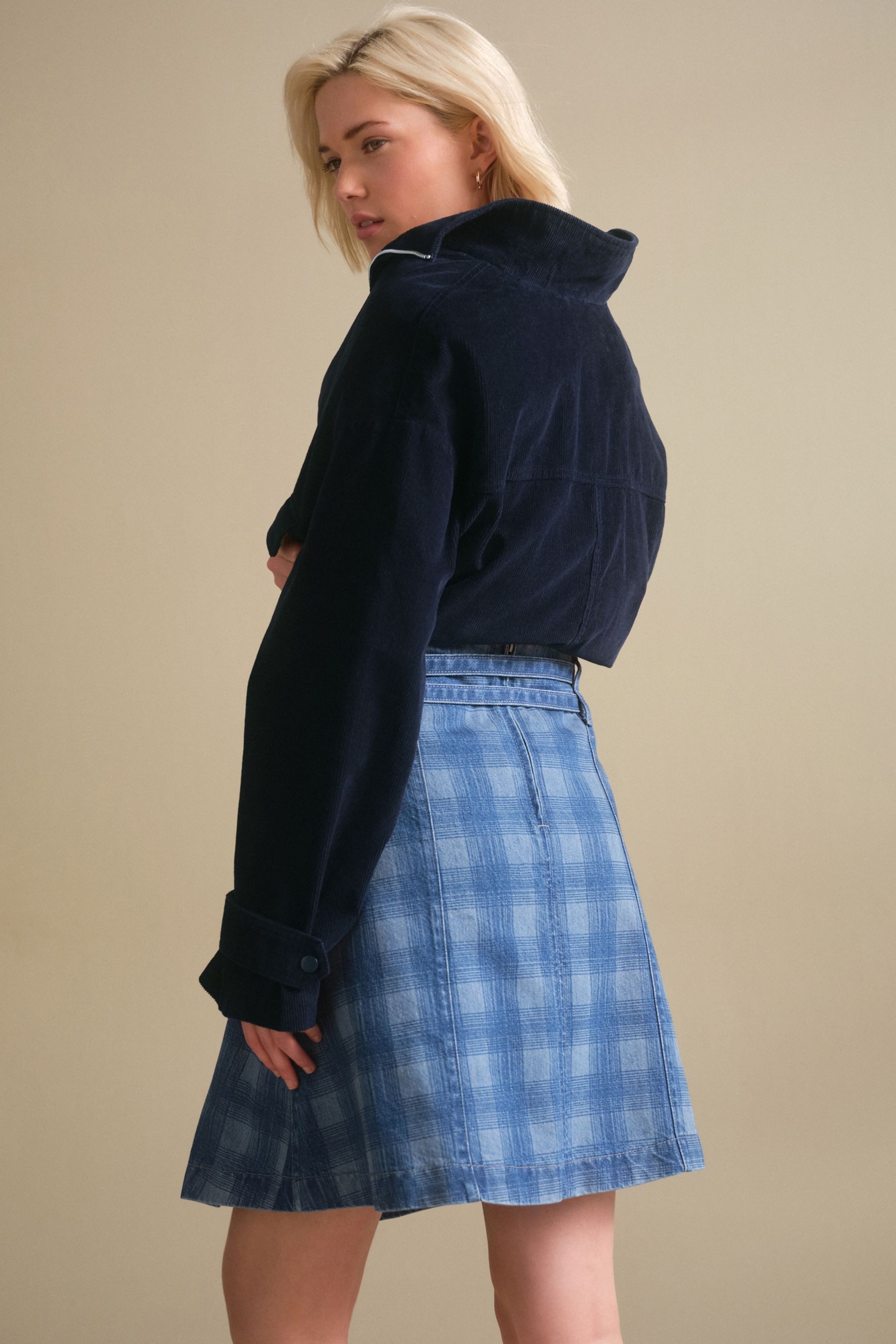 Next Jeansrock Kiltrock mit Gürtel (1-tlg) günstig online kaufen