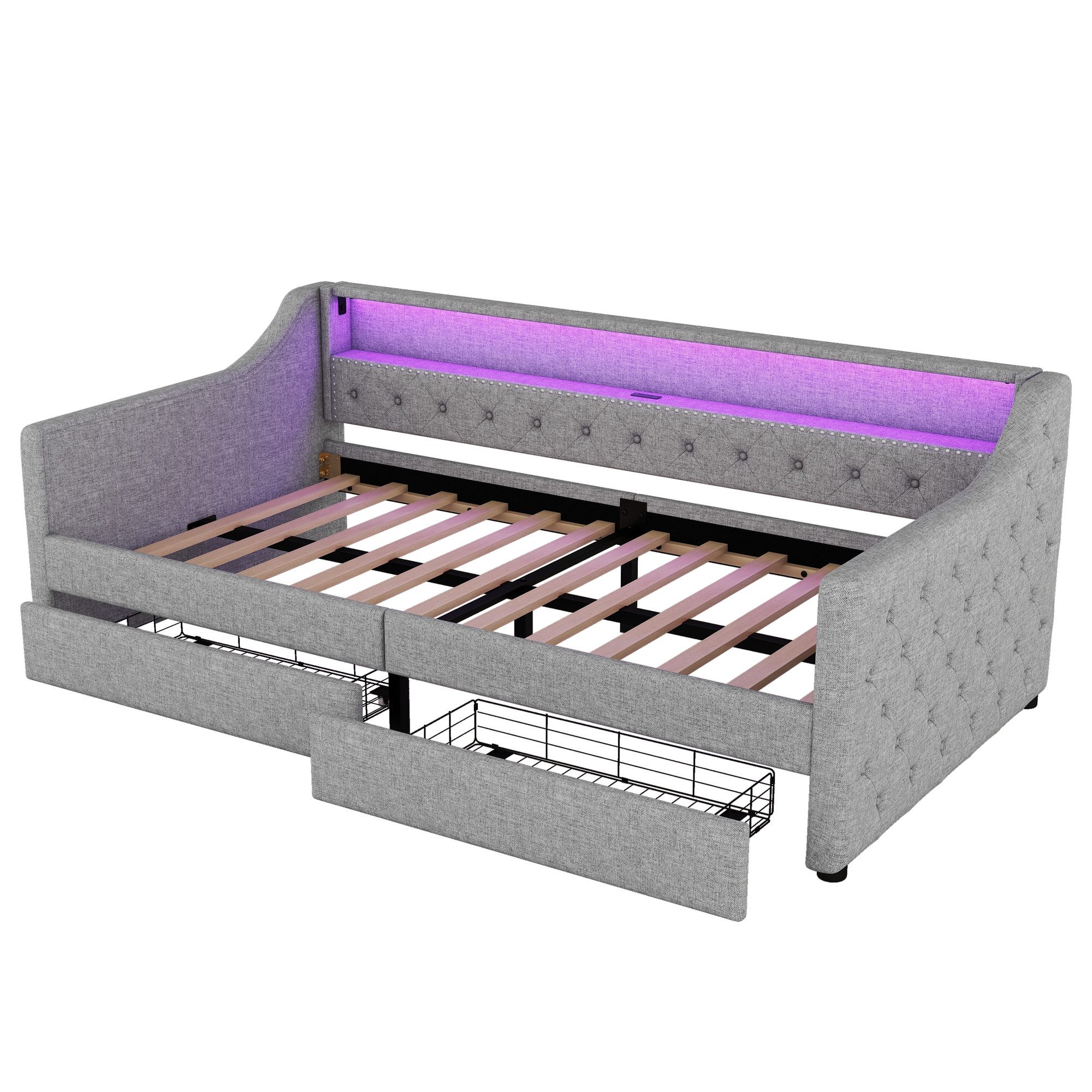 REDOM Daybett Funktionsbett,Tagesbett,Einzelbett (Daybett, Schlafsofa mit günstig online kaufen