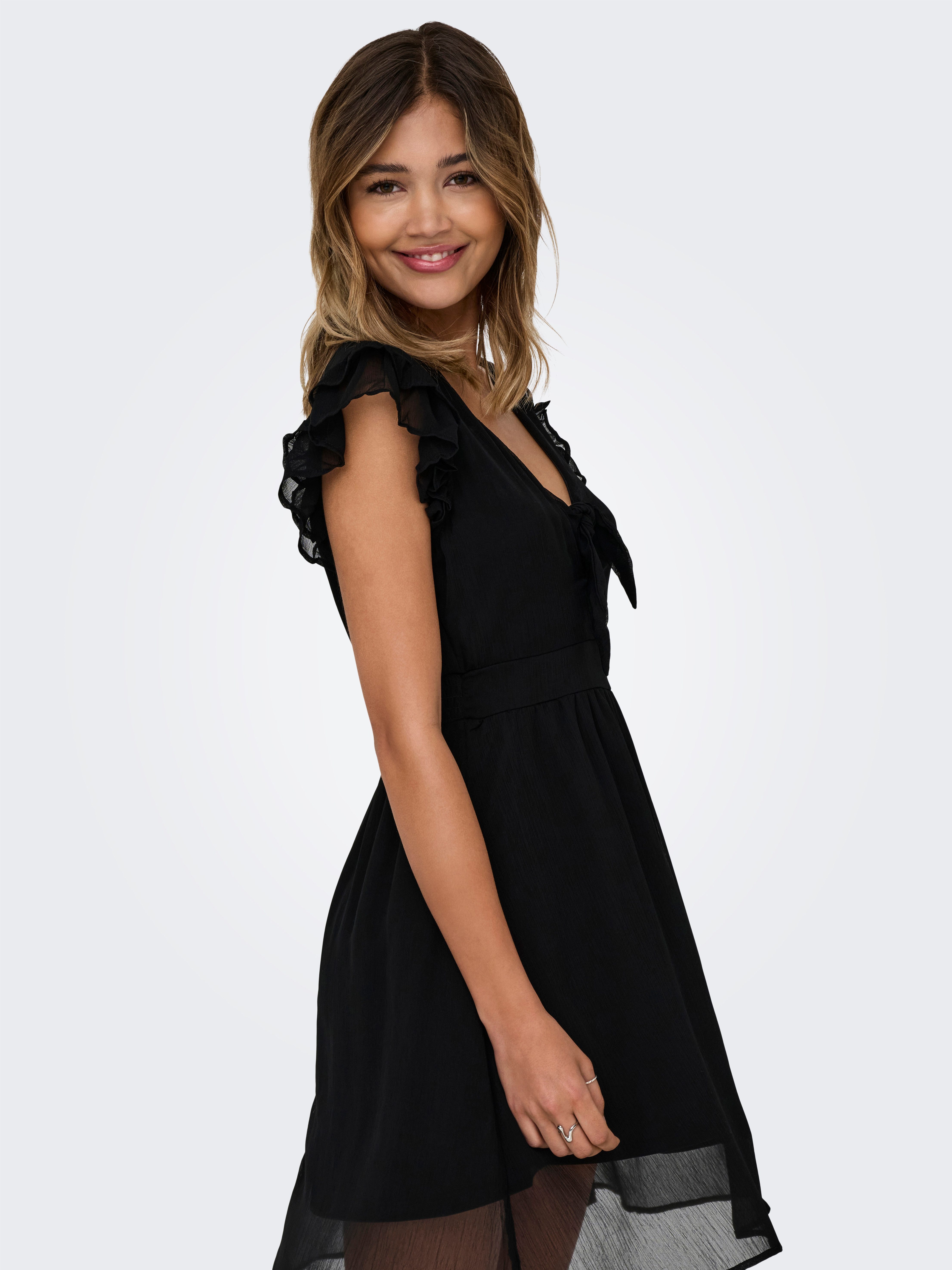 ONLY Midikleid ONLASTA LIFE S/S PEEKABOO DRESS WVN Sommerkleid günstig online kaufen