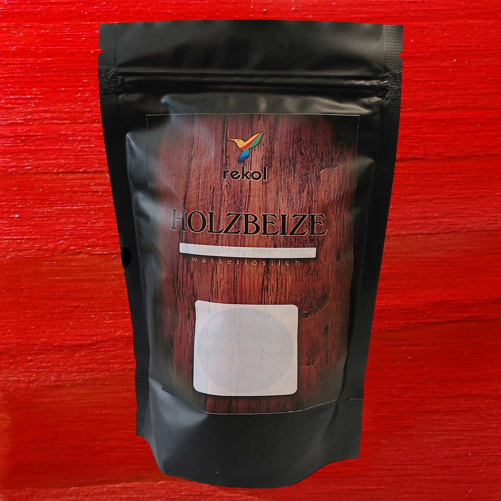 rekol Pulverbeize 1kg Морилка bis 450m² Möbelbeize Trockenbeize Beize Pulverbeize, rot
