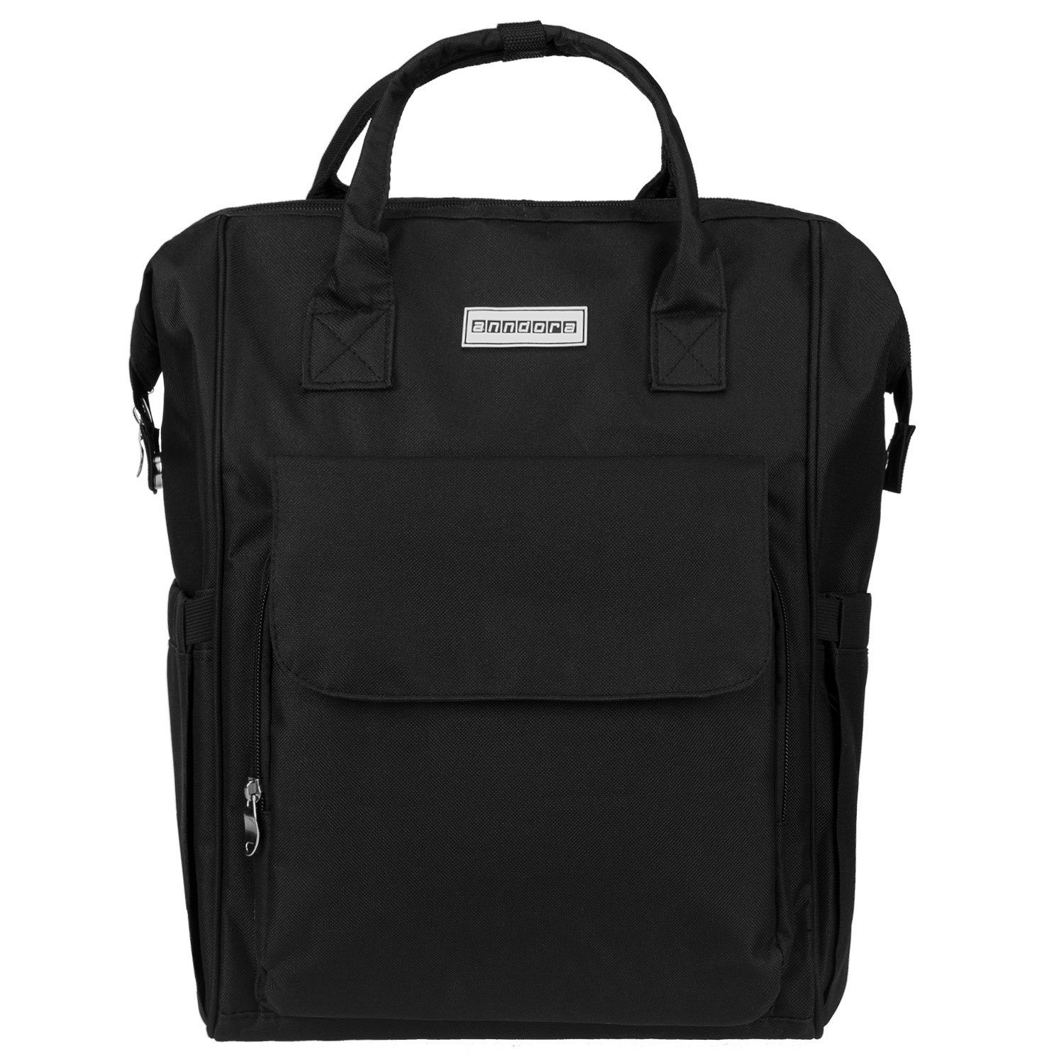 anndora Rucksack City Rucksack inkl. Laptopfach Polyester - Farbwahl Schwarz