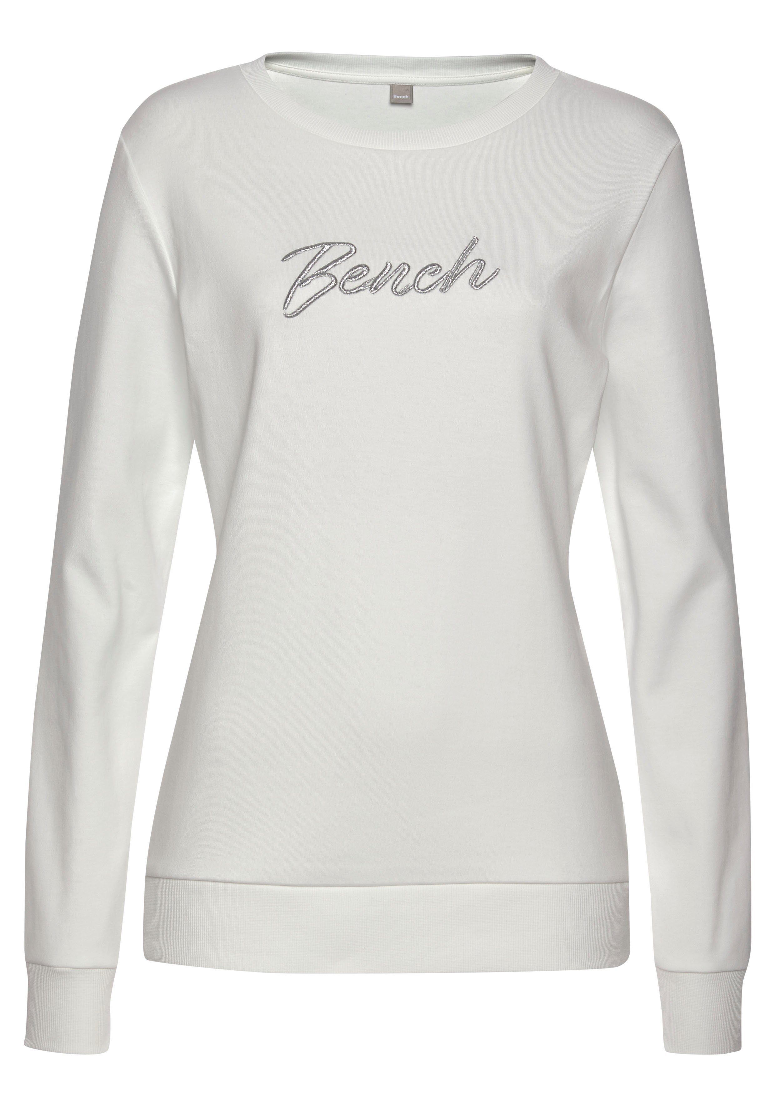 Bench. Loungewear Sweatshirt Loungeshirt mit Logostickerei, Loungewear,  Loungeanzug