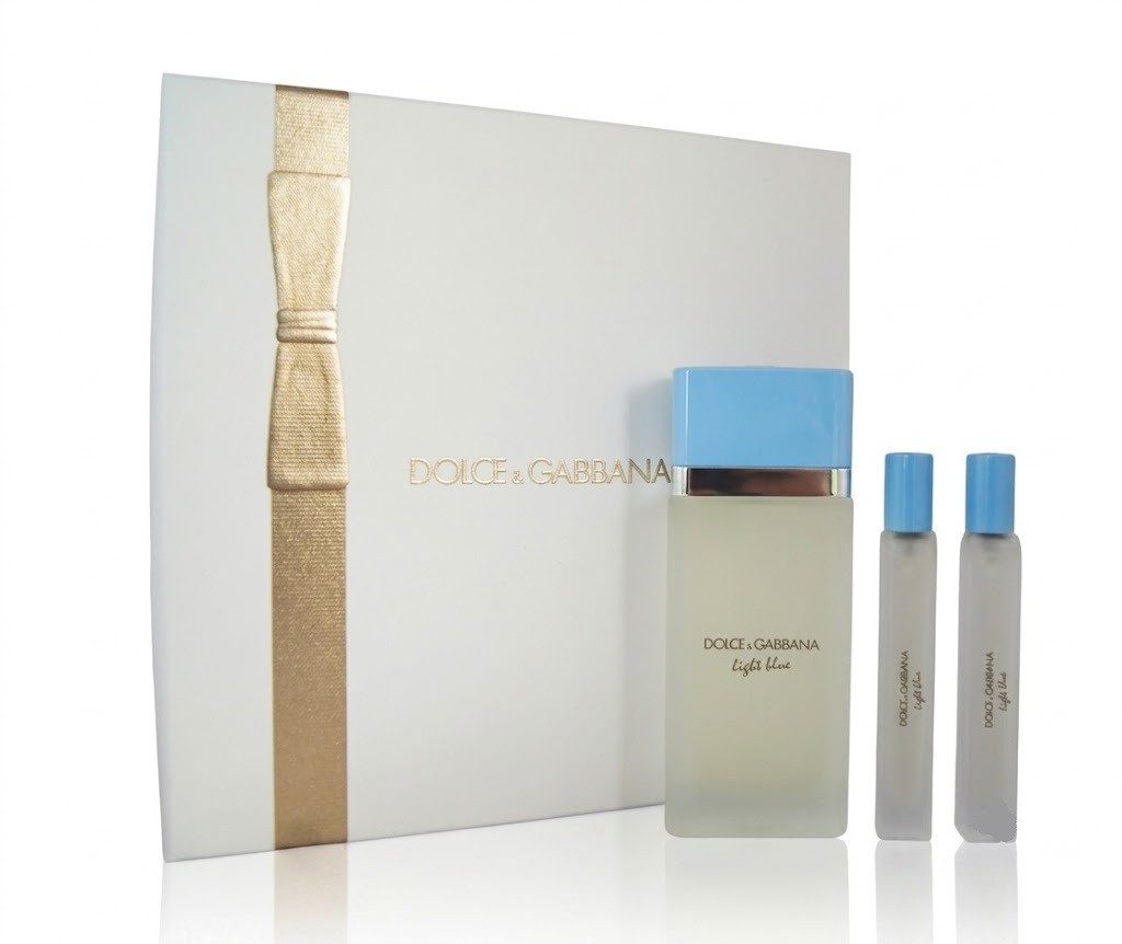 DOLCE & GABBANA Duft-Set Dolce & Gabbana Light Blue Eau de Toilette 100ml + EDT 2x10ml, 1-tlg.