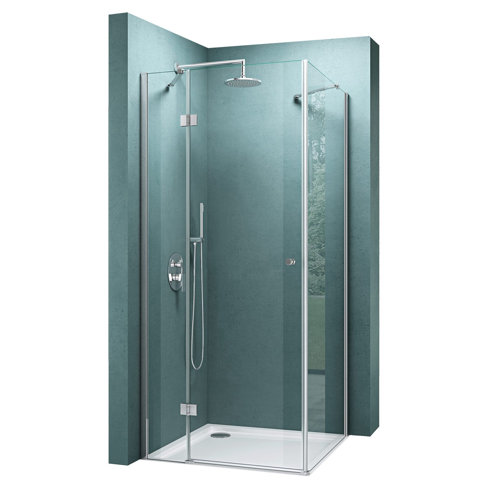 Mai & Mai Eckdusche Duschkabine Duschabtrennung 6mm ESG inkl. NANO Klarglas günstig online kaufen