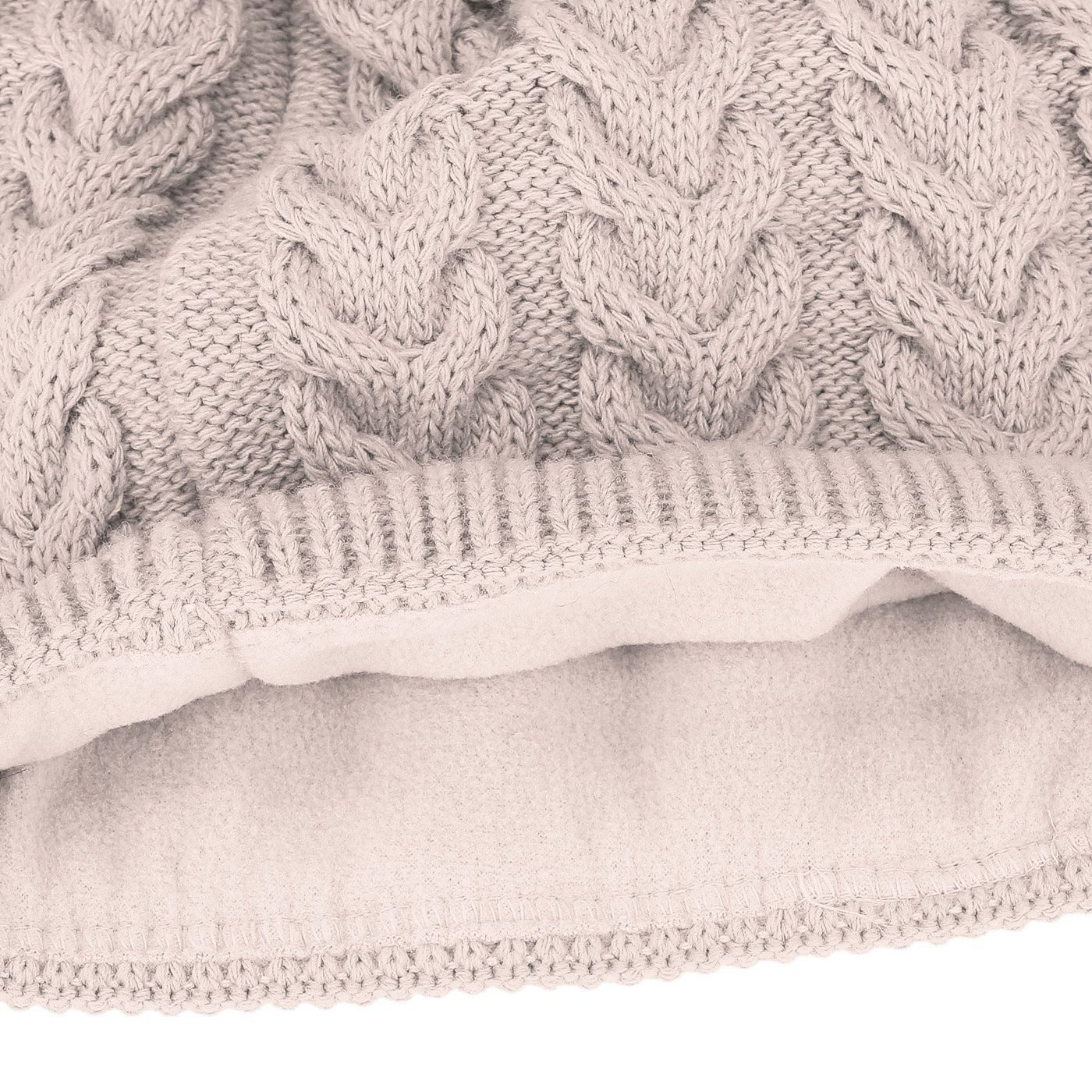 Neverless Bommelmütze coole Damen Strickmütze Strick-Beanie gefüttert Fell- günstig online kaufen