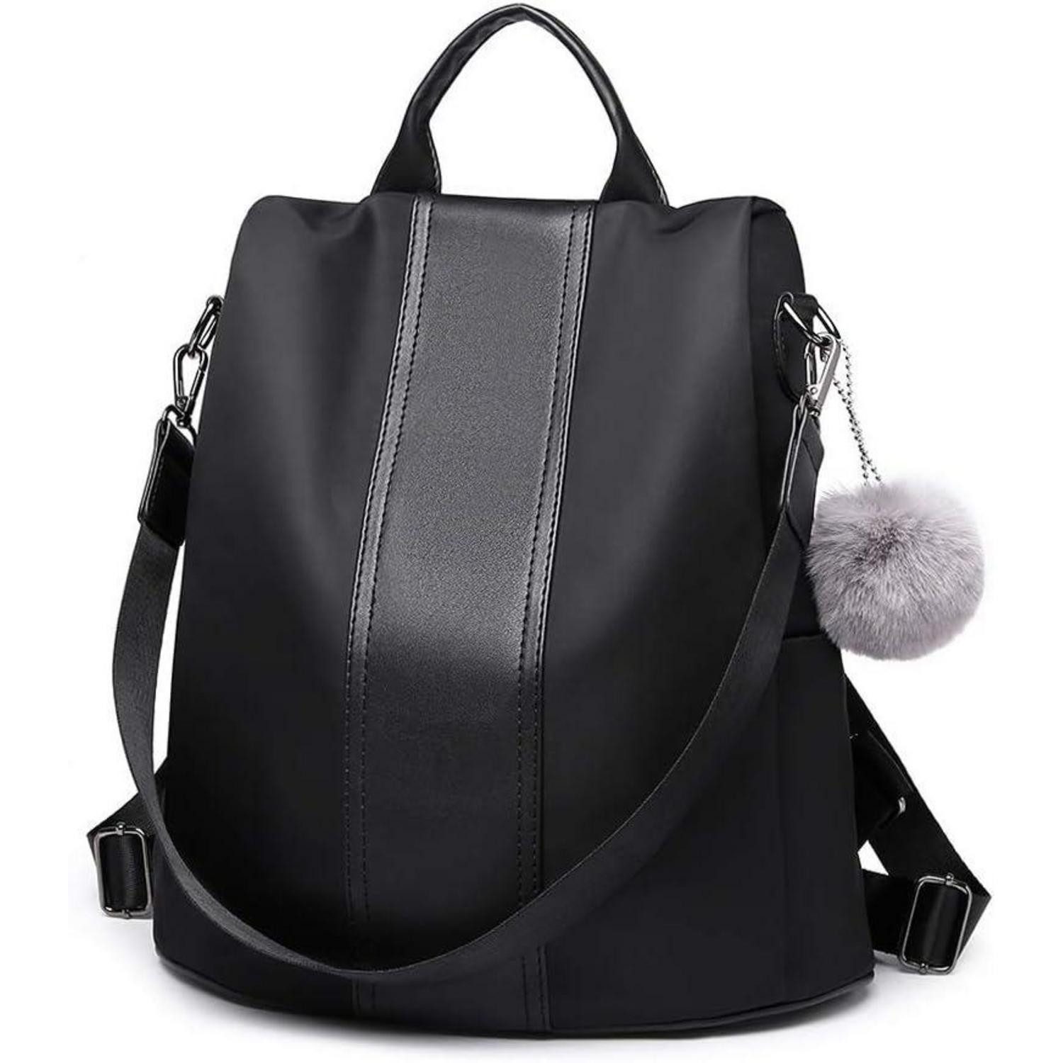 Freizeitrucksack Damen Rucksack Klein Anti Diebstahl 2 in 1 Casual Daypack Einkauf