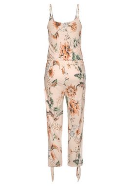 Buffalo Overall mit Schlitzen seitlich am Bein, sommerlicher Jumpsuit mit Blumenprint