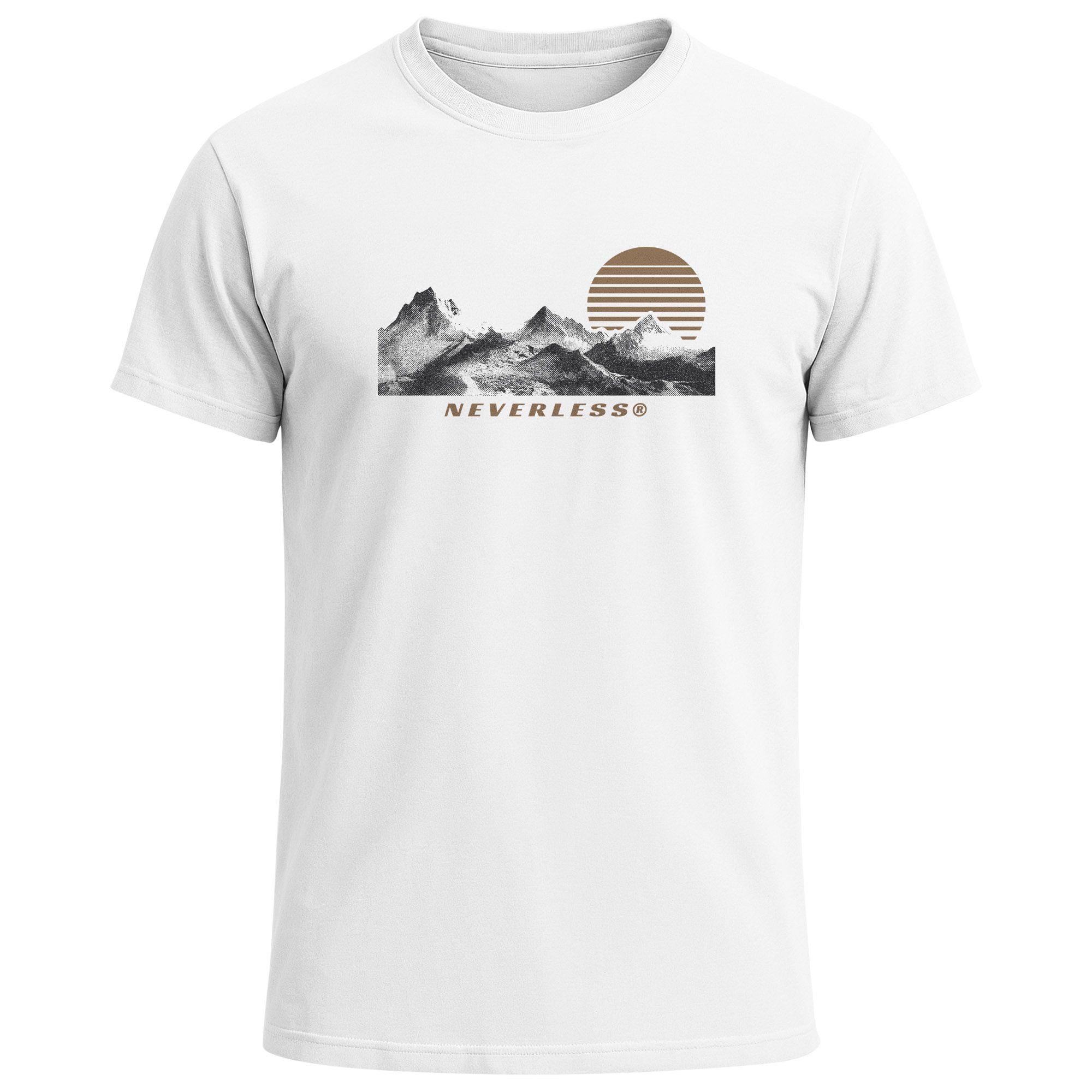 Neverless Print-Shirt Herren T-Shirt Printshirt Outdoor Statement Natur Wan günstig online kaufen