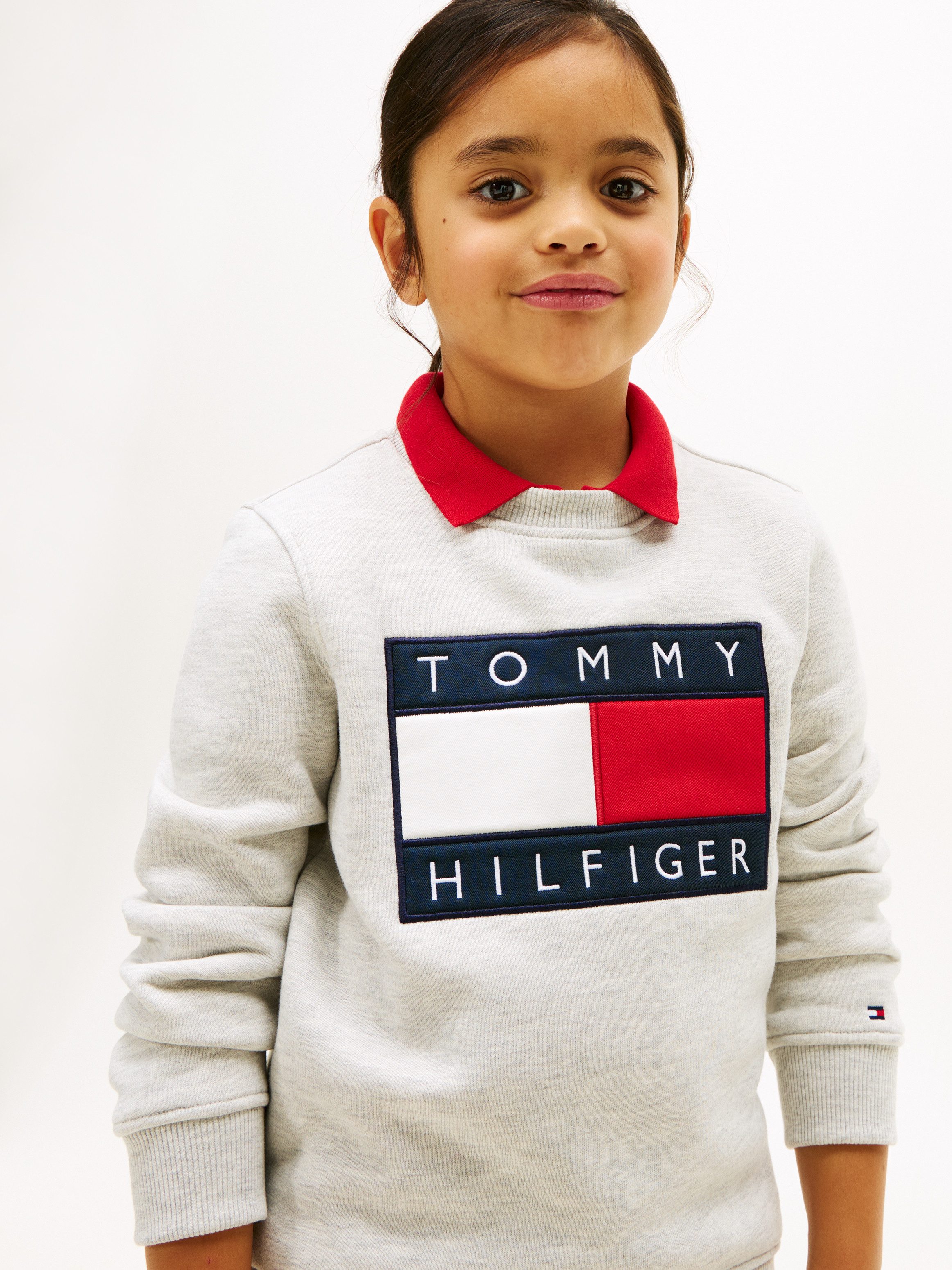 Tommy Hilfiger Sweatshirt Kinder bis 16 Jahre, mit Rundhalsausschnitt