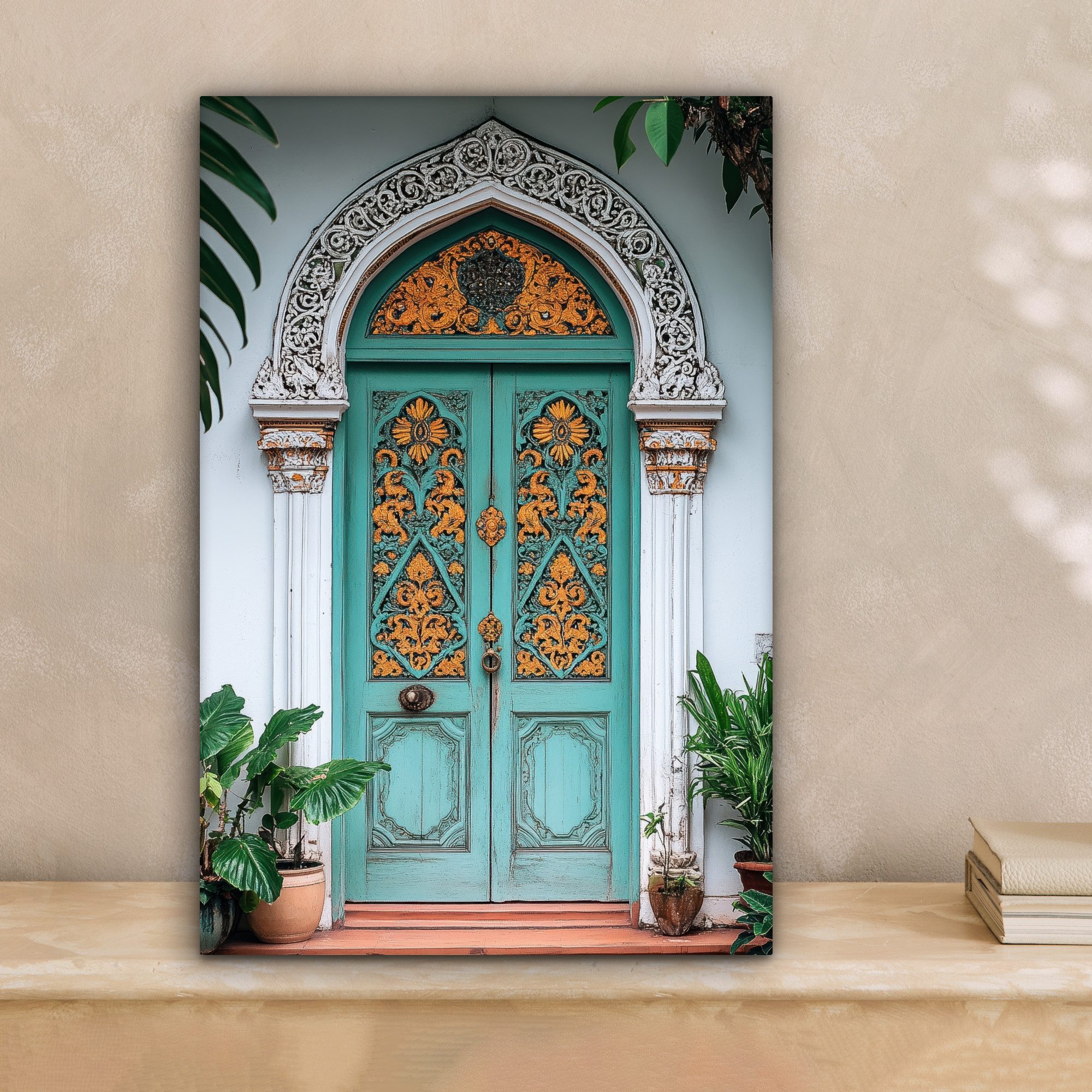 OneMillionCanvasses® Leinwandbild Tür - Muster - günstig online kaufen