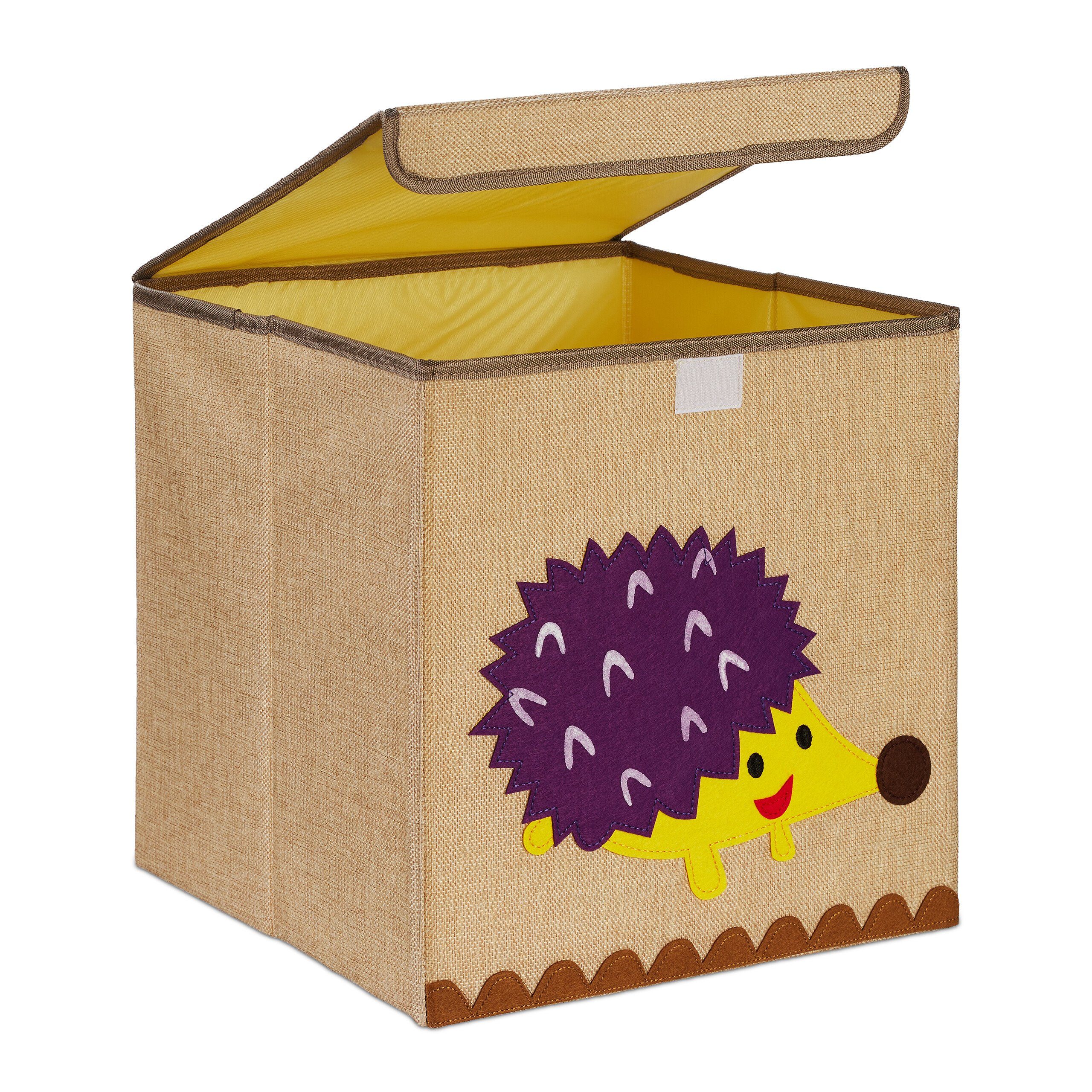 relaxdays Aufbewahrungsbox für Kind, Igel günstig online kaufen