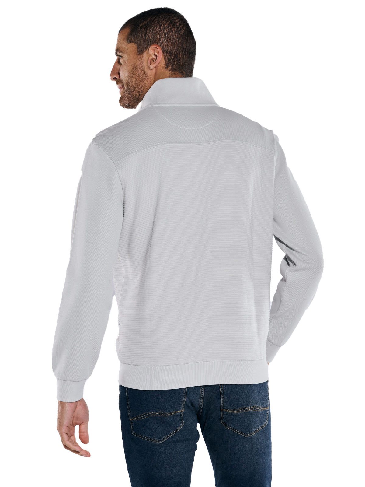 Engbers Sweatjacke Herren Sweatjacke regular, Silbergrau