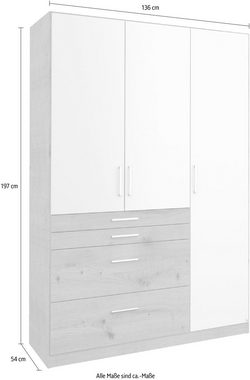 rauch Kleiderschrank Harburg mit Spiegel