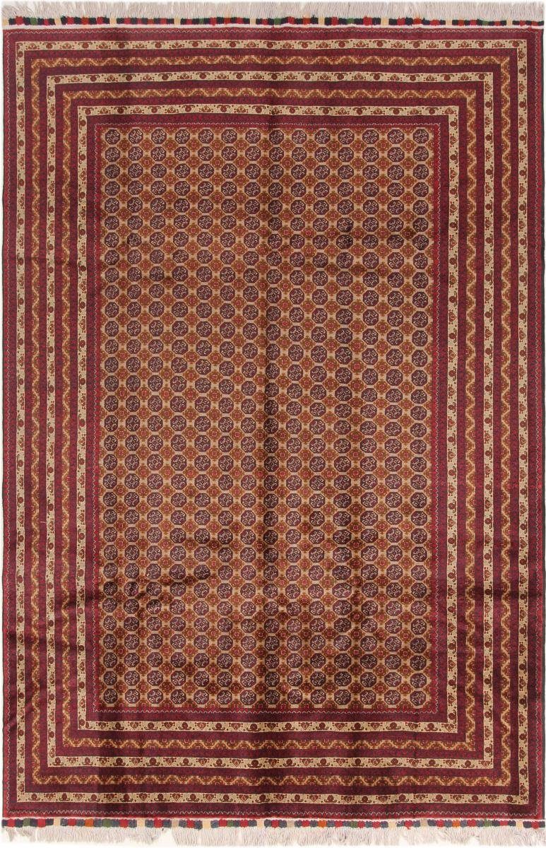 Orientteppich Afghan Mauri 199x301 Handgeknüpfter Orientteppich, Nain Trading, rechteckig, Höhe: 6 mm