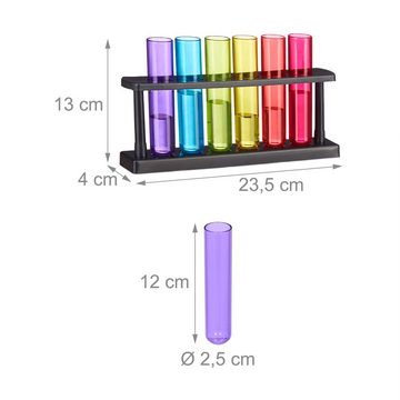 relaxdays Schnapsglas Reagenzgläser Schnapsgläser 18er Set, Kunststoff